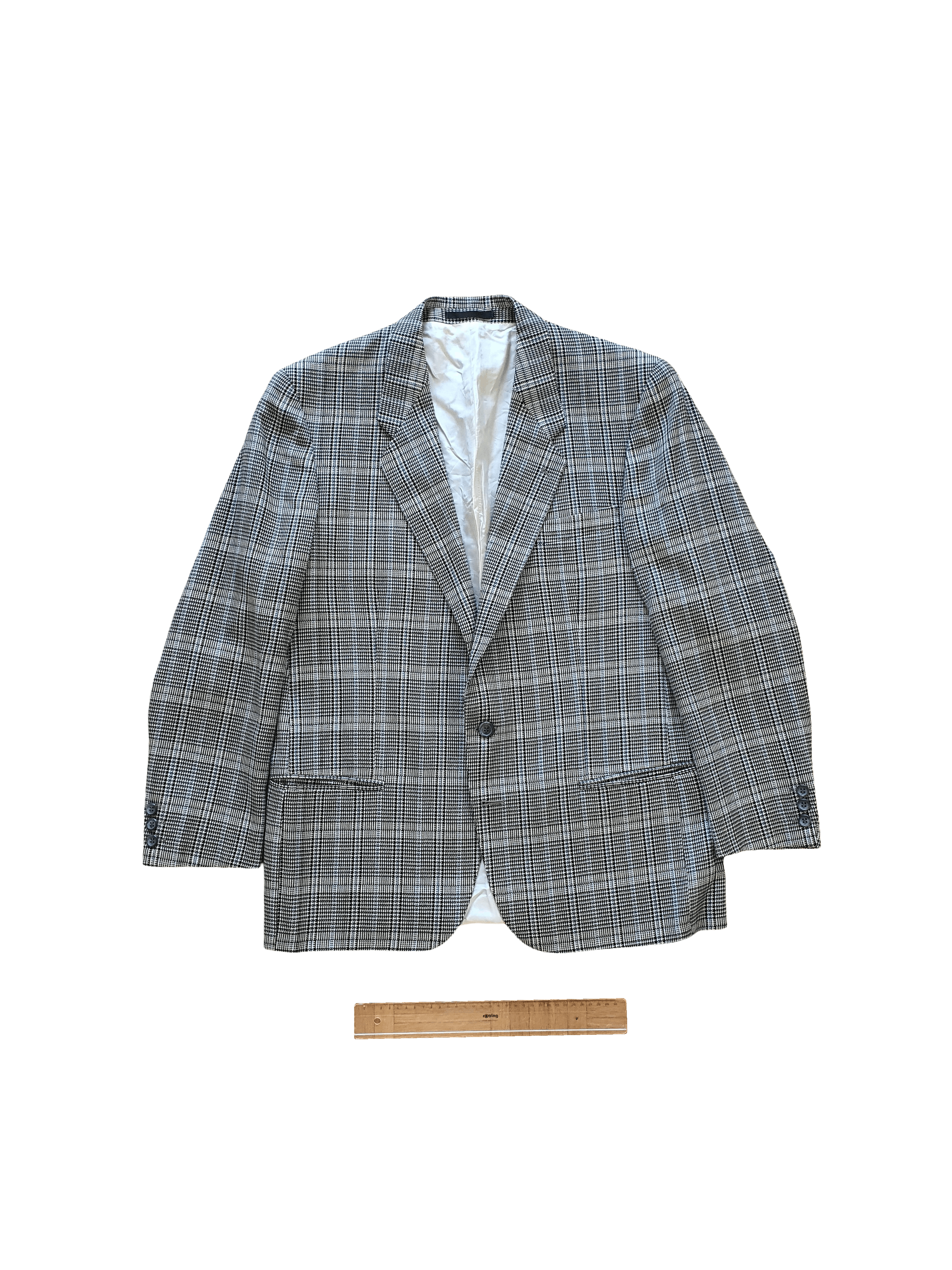Vintage Sports Coat Jacket (Made in France) - Glenplaid