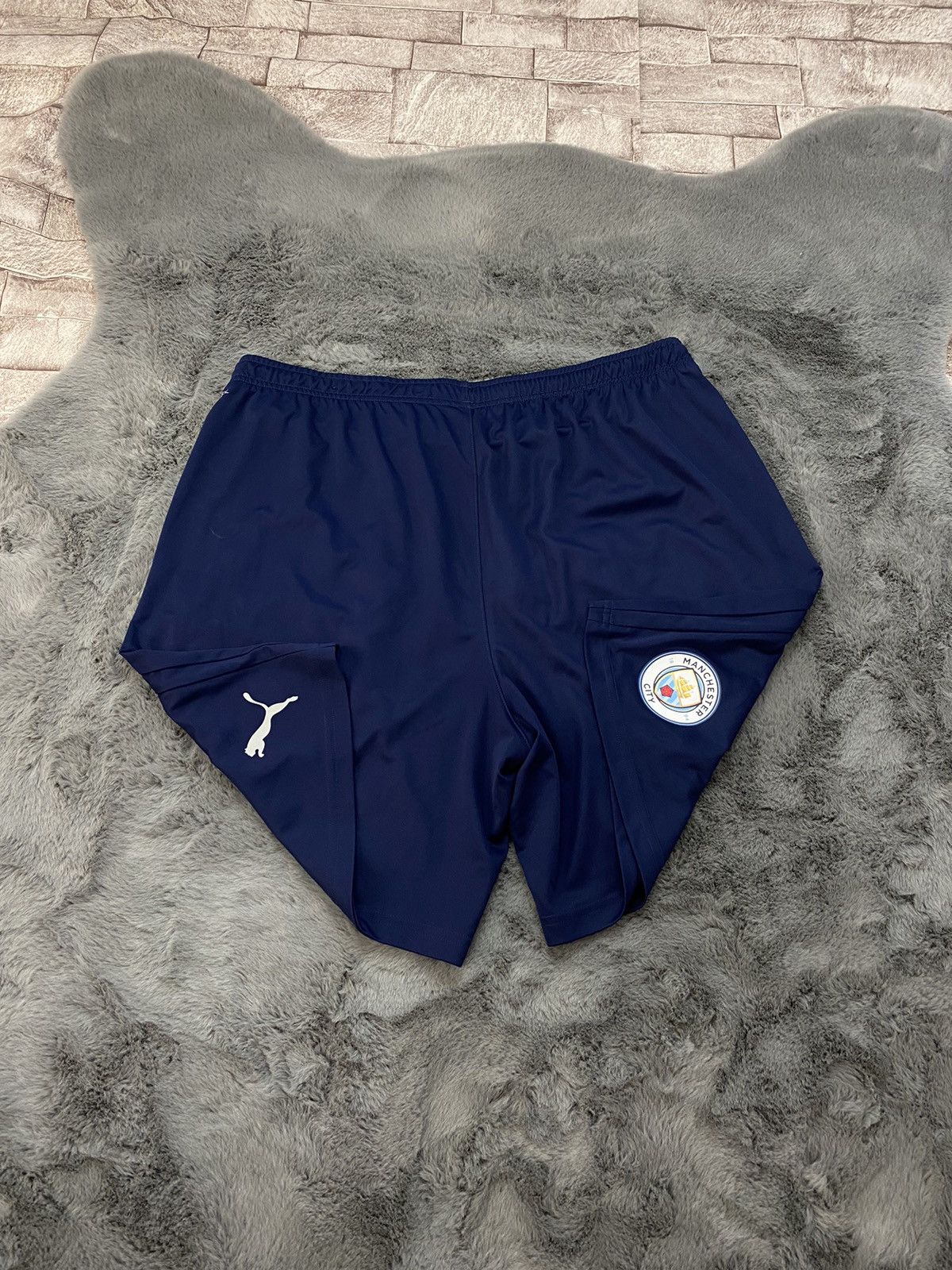 Puma × Vintage Puma Blue Manchester City Soccer Shorts , Size Xl 2021 Size US 36 / EU 52 - 10 Thumbnail