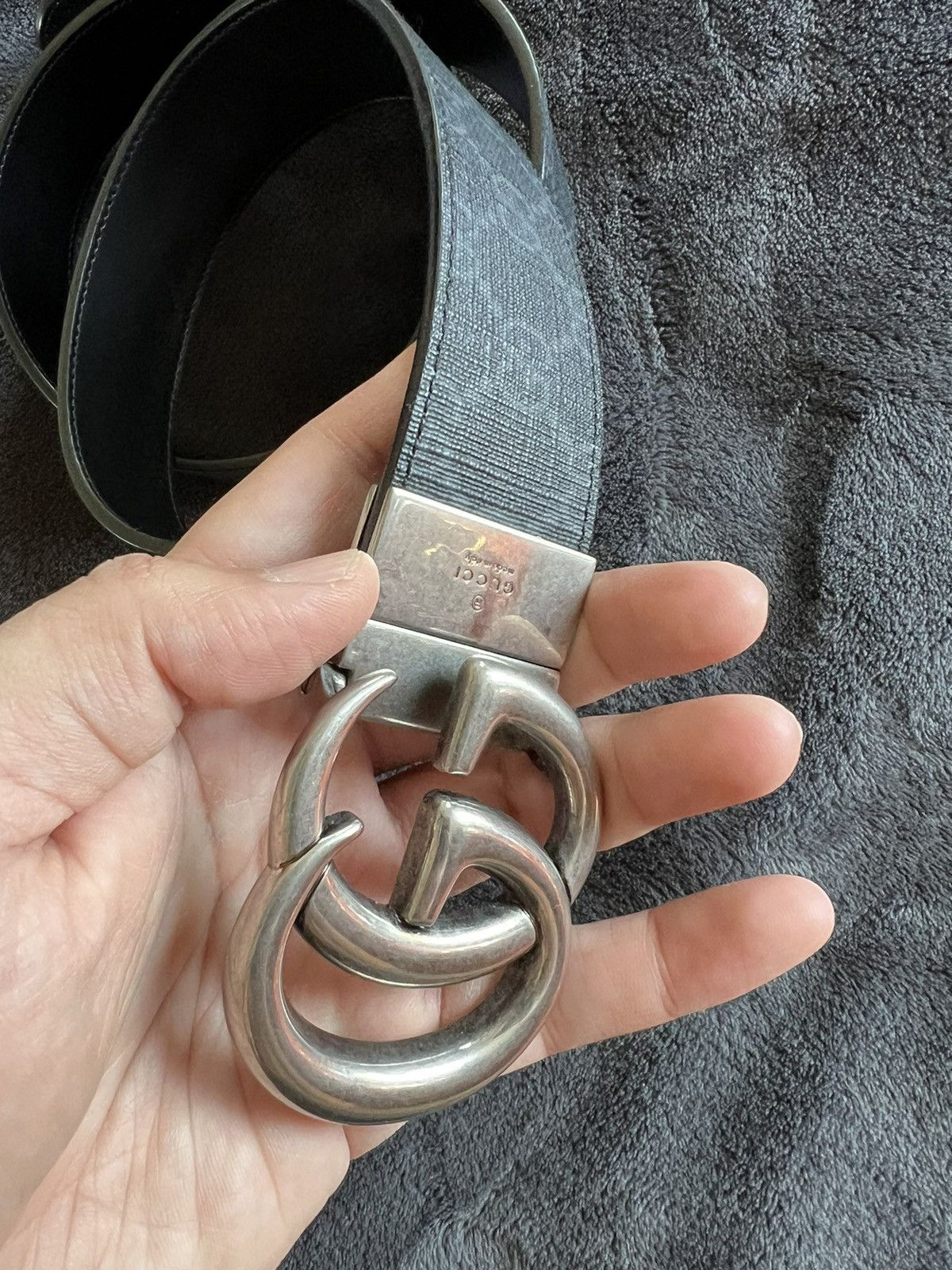 Gucci GUCCI GG MARMONT REVERSIBLE BELT Size 40 - 2 Thumbnail