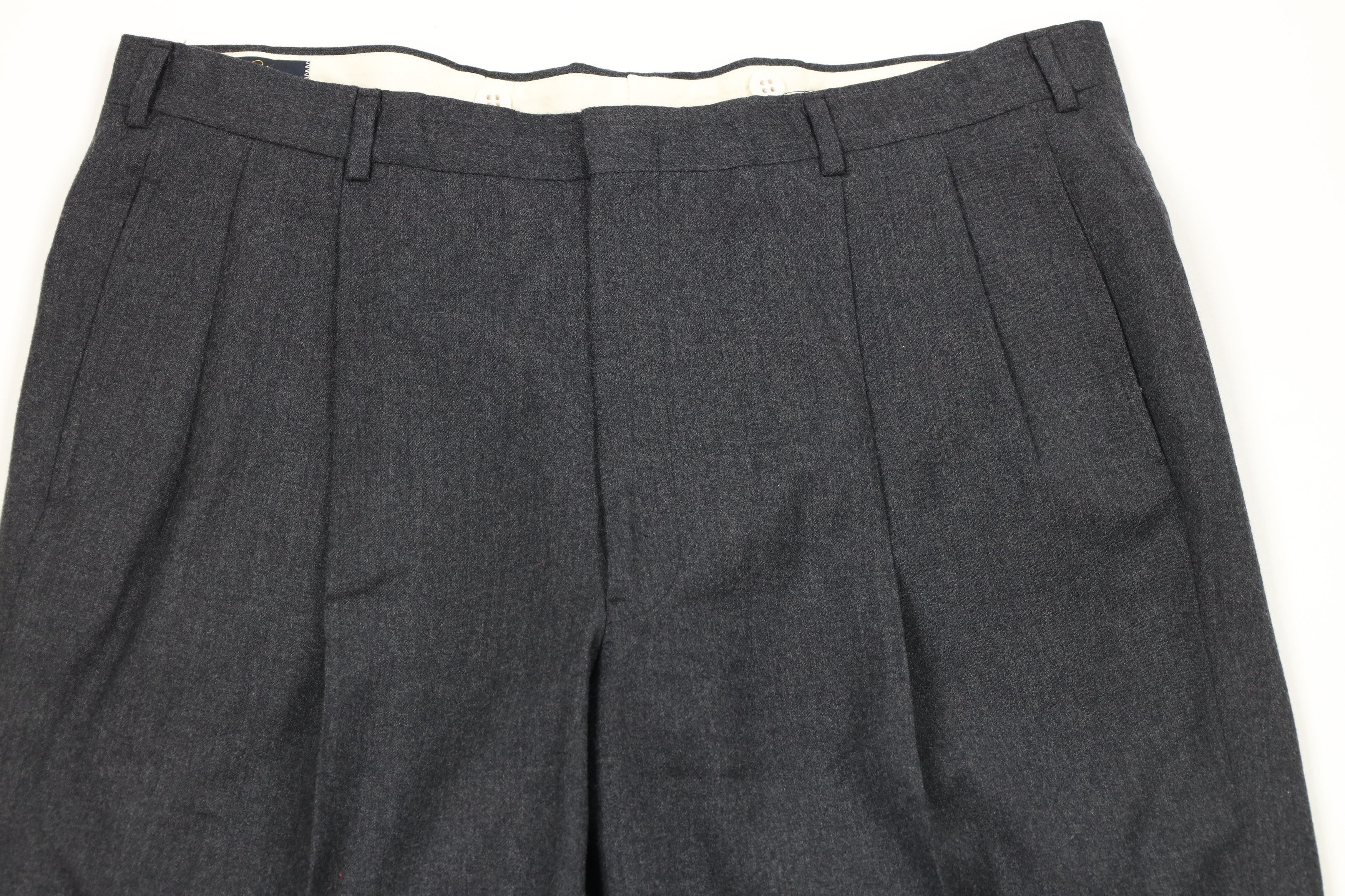 Brooks Brothers × Vintage Vintage 70s Brooks Brothers Cuffed Wide Leg Pants USA Size US 38 / EU 54 - 2 Thumbnail
