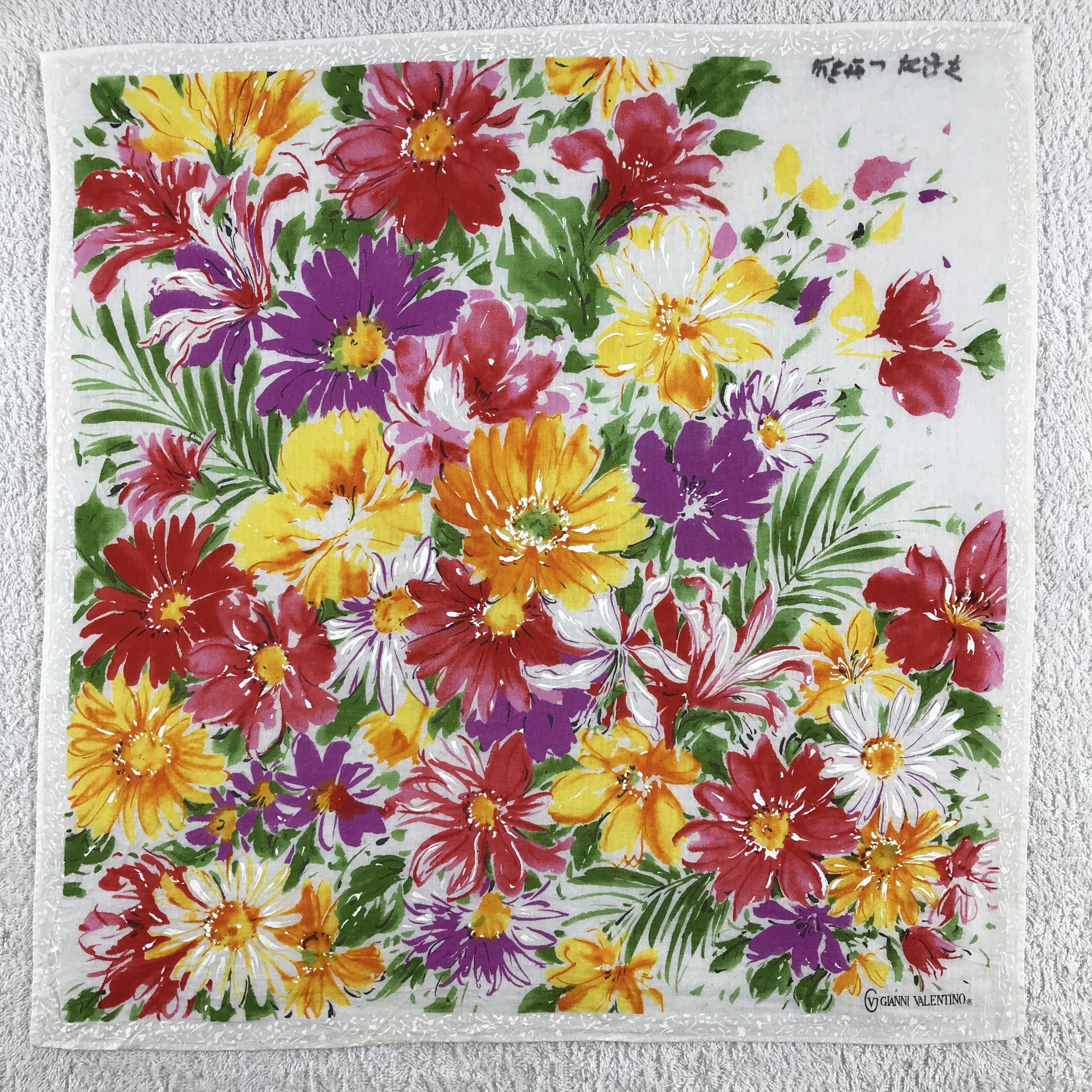 Gianni Valentino × Vintage Gianni Valentino Bandana / Handkerchief / Neckerchief - S131 Size ONE SIZE - 1 Thumbnail