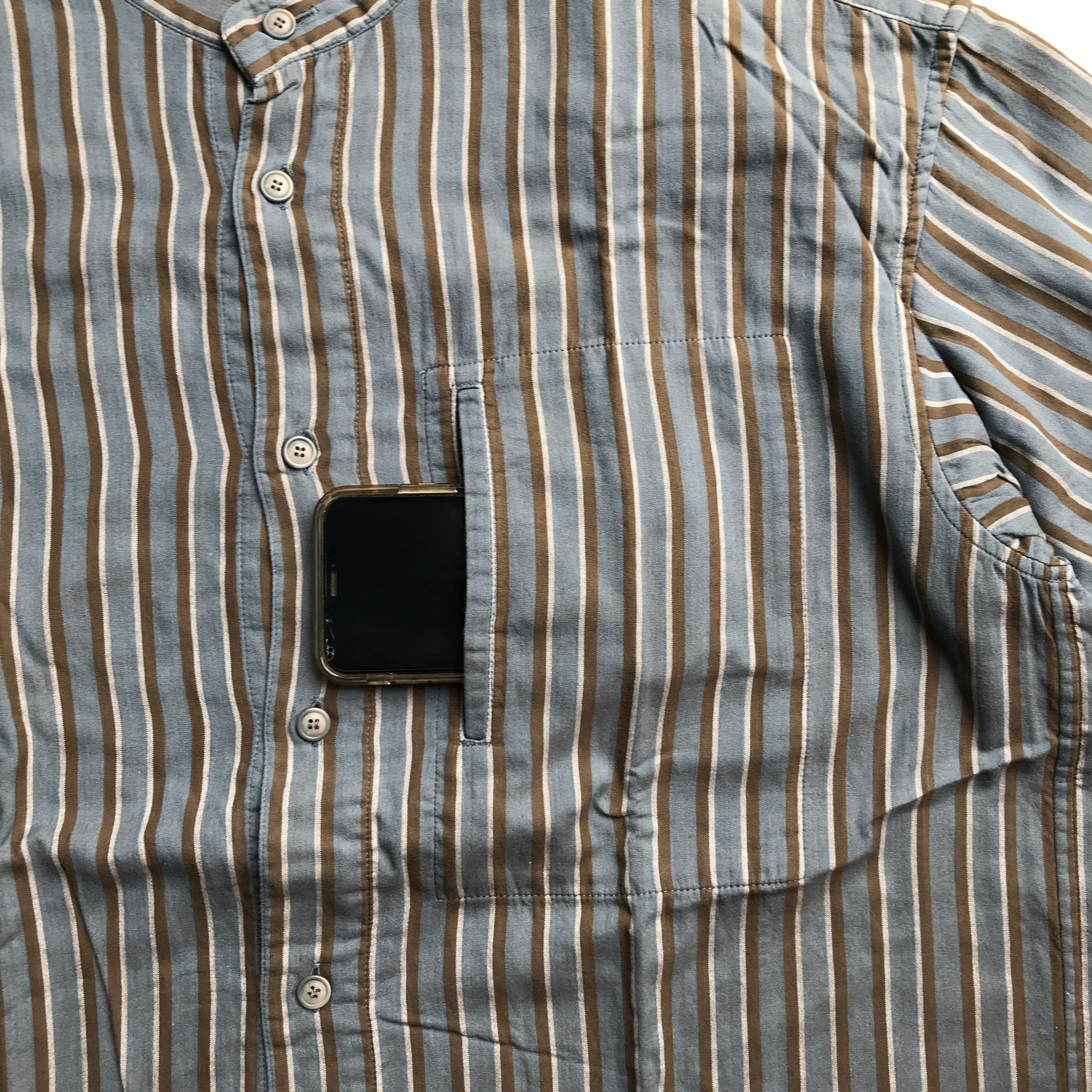 Issey Miyake Vintage 80s Issey Miyake Pemarnente shanghai neck shirt Size US M / EU 48-50 / 2 - 4 Thumbnail