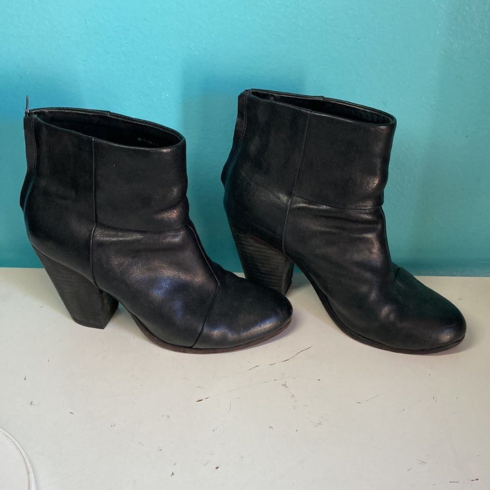 Rag & Bone Rag & Bone Black Leather Boots 39.5 Size US 9 / IT 39 - 6 Thumbnail