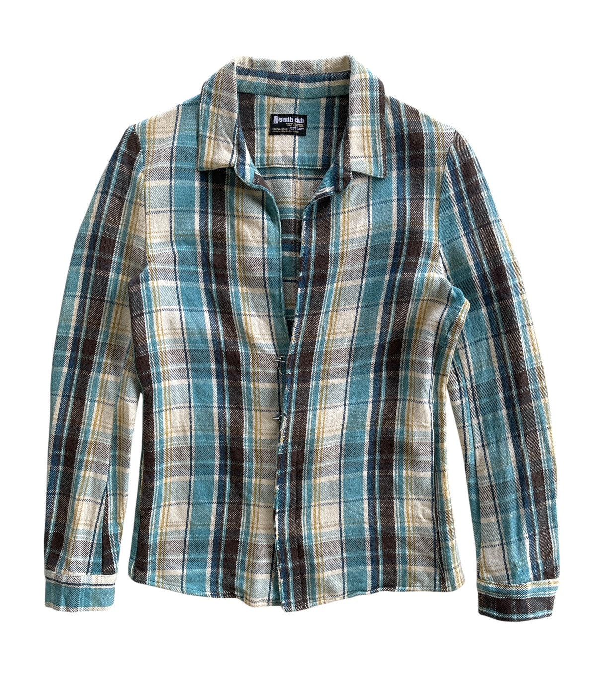 Japanese Brand CH-777 Attack The Mind 7 "Retentis" Plaid Shirt Size US XS / EU 42 / 0 - 3 Thumbnail