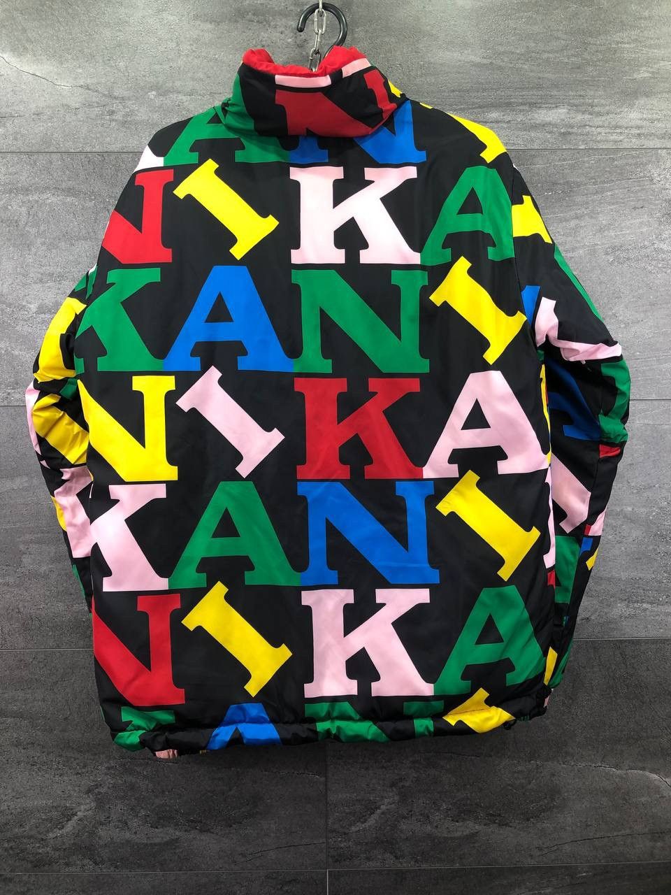 Vintage Mens Karl Kani Retro Reversible Block Puffer Jacket Size US XS / EU 42 / 0 - 10 Thumbnail