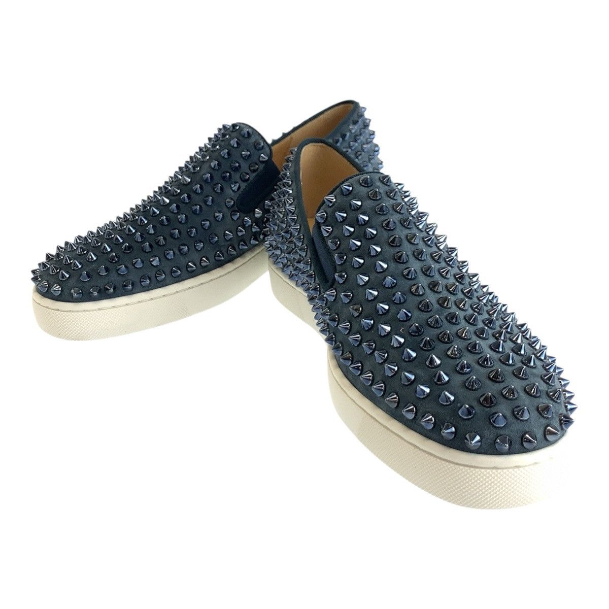 Christian Louboutin Christian Louboutin Christian Louboutin Studs Suede Slip-on Sneakers Suede Shoes DUTY FREE for USA Size ONE SIZE - 1 Thumbnail