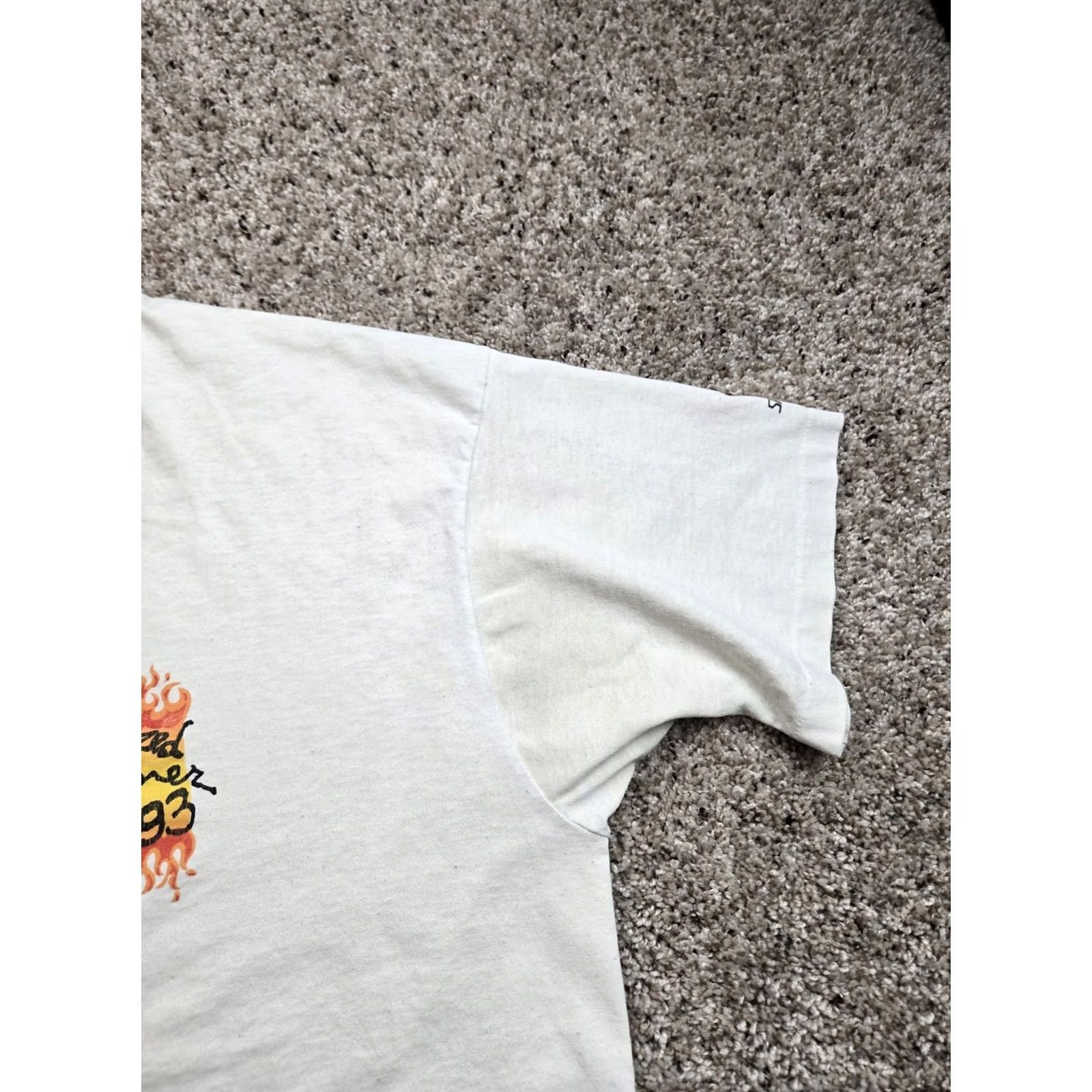 Vintage VINTAGE Specialized Summer Picnic T Shirt Mens XL White Flame Graphic 1993 90s Size US XL / EU 56 / 4 - 5 Thumbnail