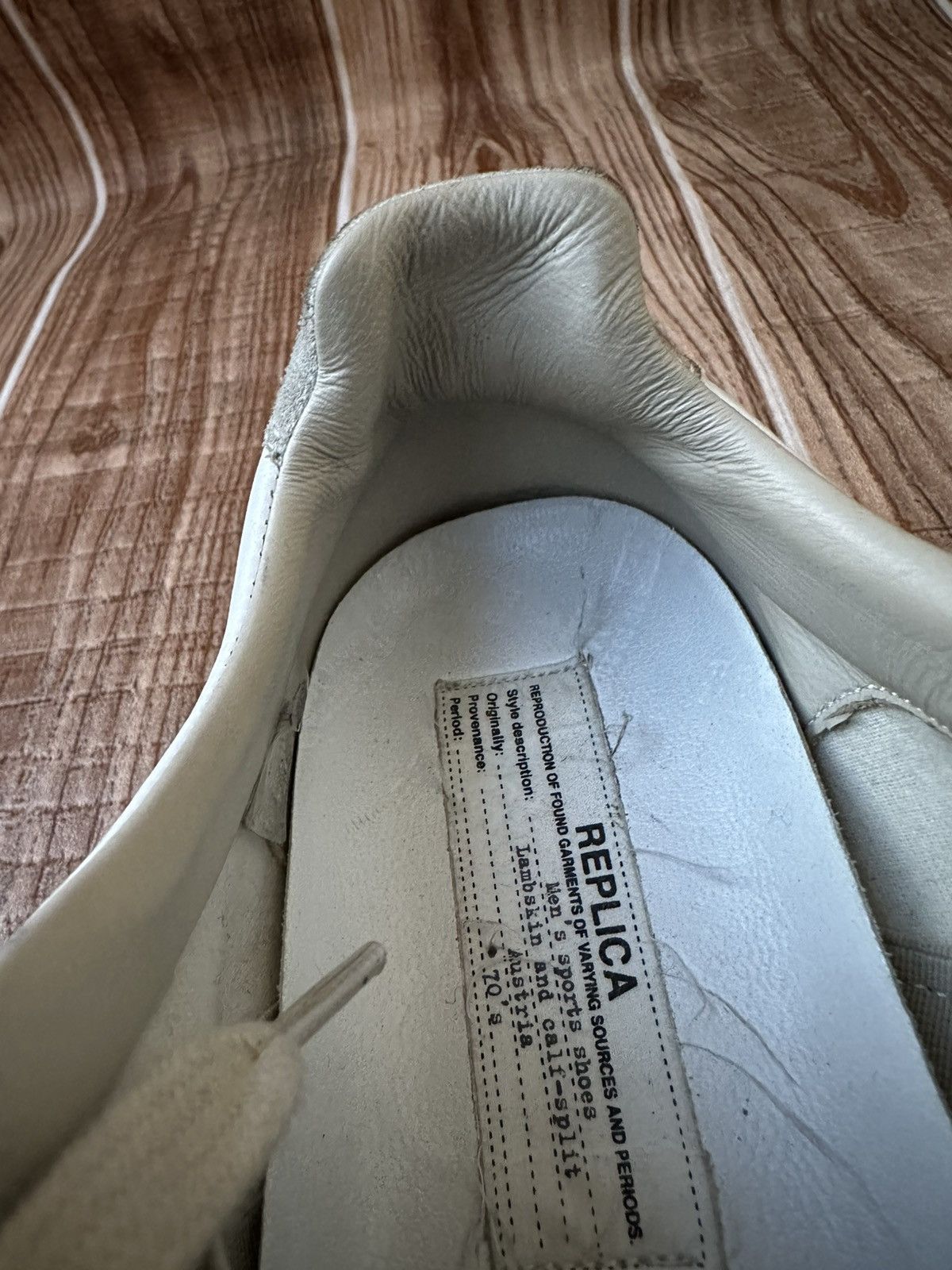 Maison Margiela Maison Margiela REPLICA GAT Gray/White Lowtop Sneaks Size US 8 / EU 41 - 21 Thumbnail