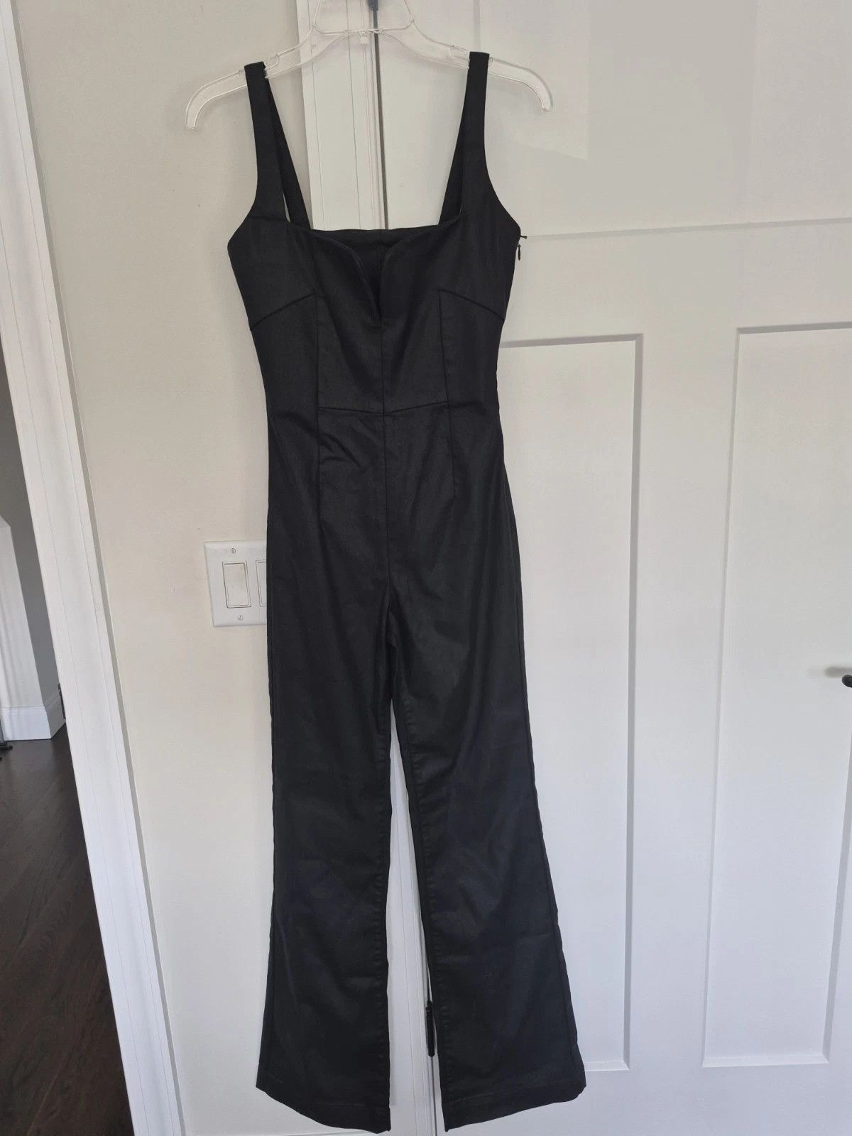 7 For All Mankind Jumpsuit Coated Denim Sleeveless Boot Leg Size XS NEW Gift Size 24" / US 00 / IT 34 - 5 Thumbnail
