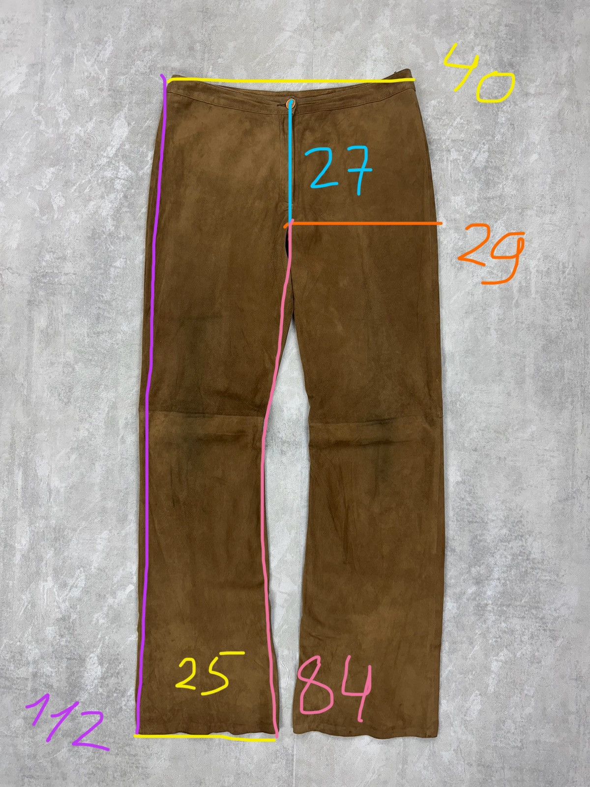 Gerard Darel Gerard Darel suede pants brown wester trousers cowgirl Size 30" / US 8 / IT 44 - 16 Thumbnail