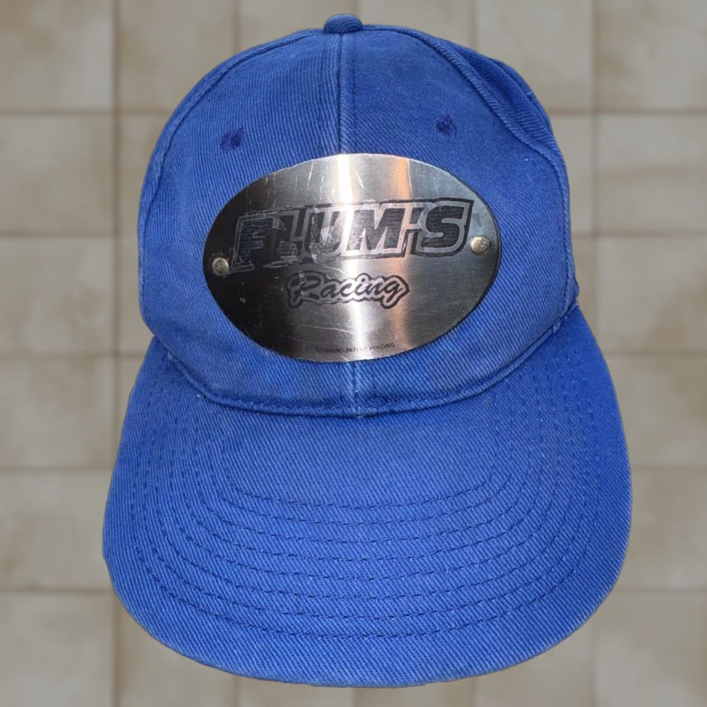 Logo 7 flum's Racing Baseball Cap Adjustable Hat Logo Blue Cotton Canvas Strapback Men Size ONE SIZE - 1 Thumbnail