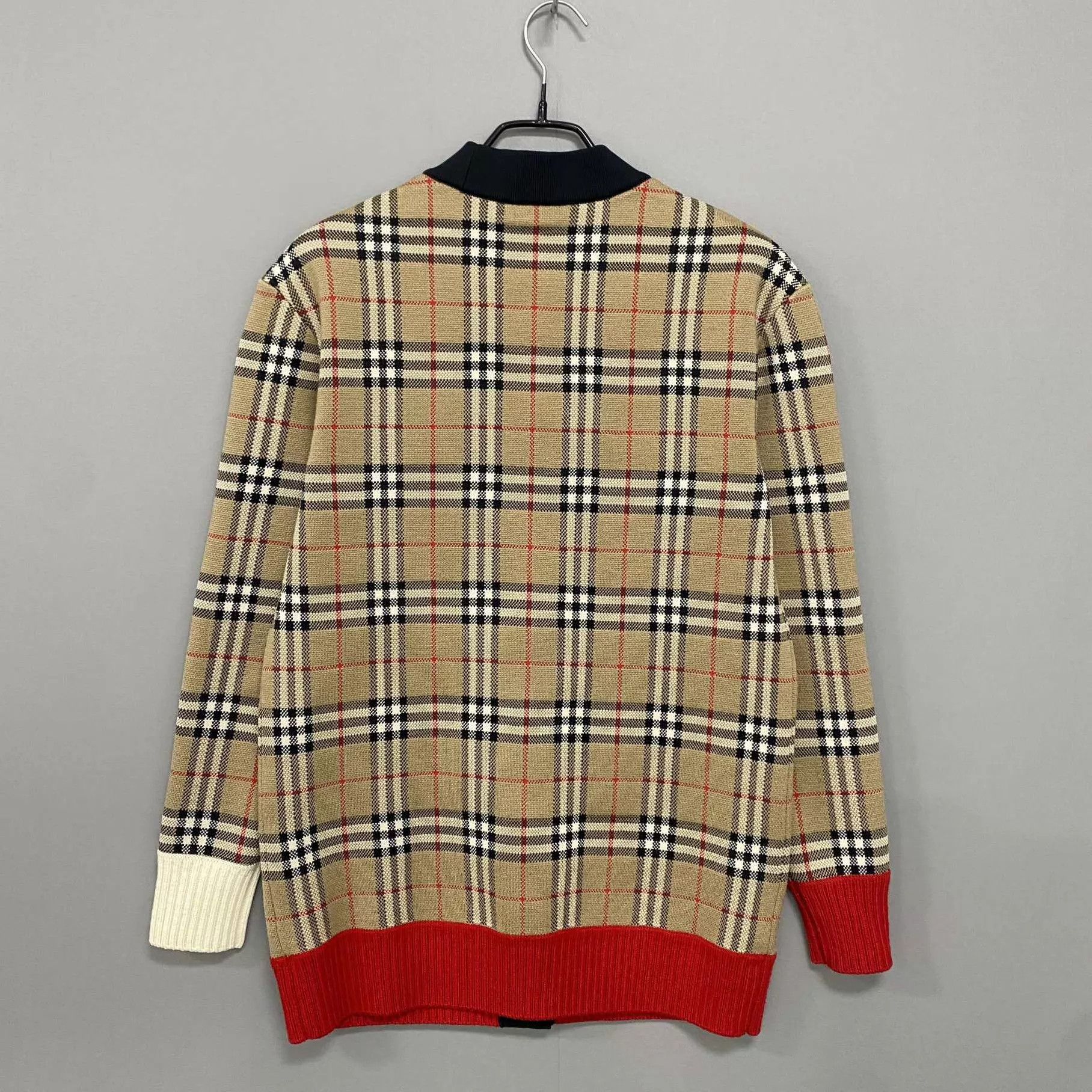 Burberry Burberry Classic Check Wool Cardigan New XS Size XS / US 0-2 / IT 36-38 - 3 Thumbnail