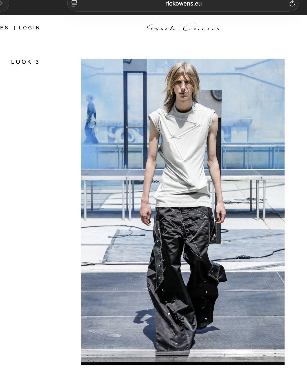 Rick Owens Rick Owens SS19 BABEL Loose rod level tee (M) Size US M / EU 48-50 / 2 - 2 Thumbnail