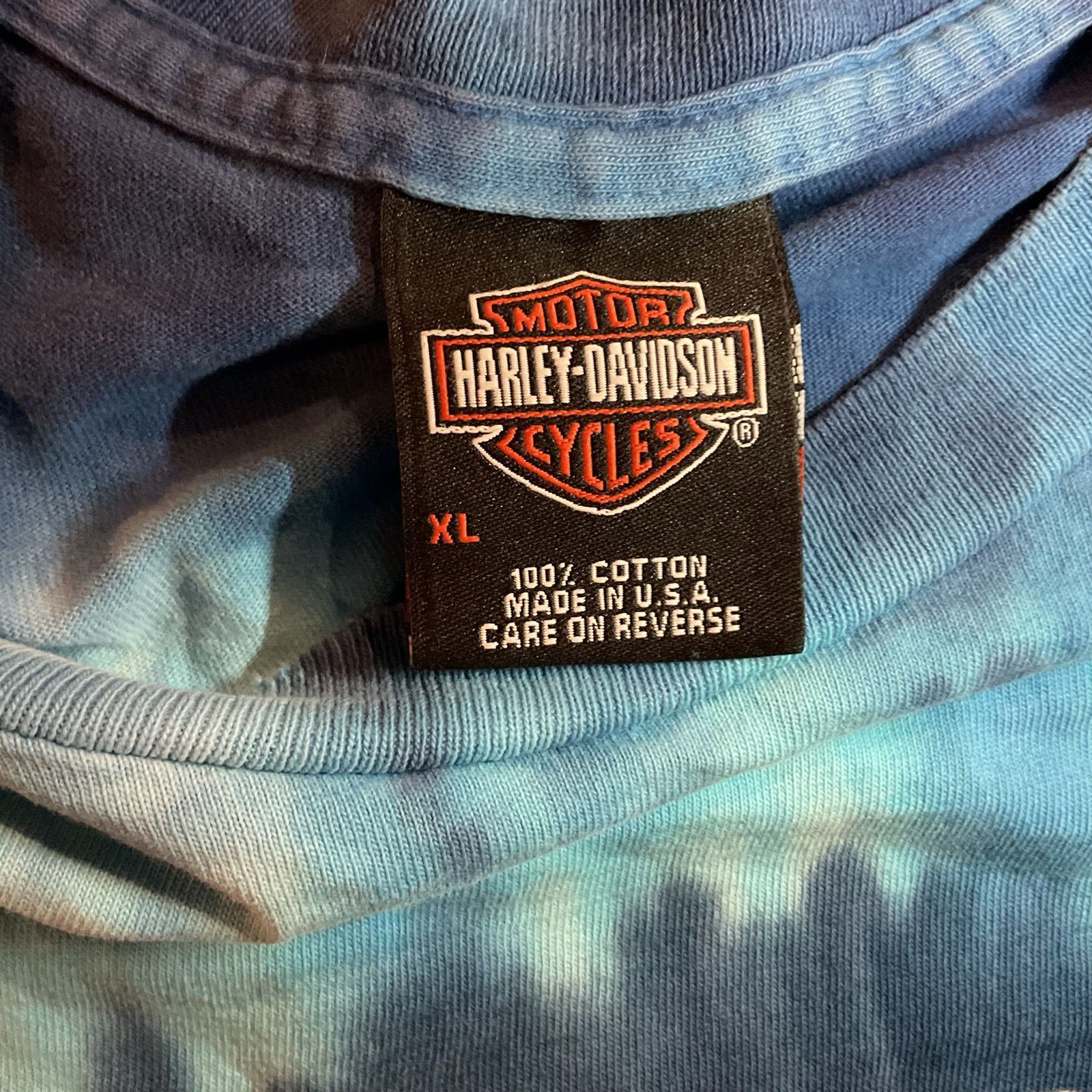 Harley Davidson 💙 HARLEY-DAVIDSON “BOSWELL’S NASHVILLE” TIE-DYE 💙 Size XL Size US XL / EU 56 / 4 - 3 Thumbnail