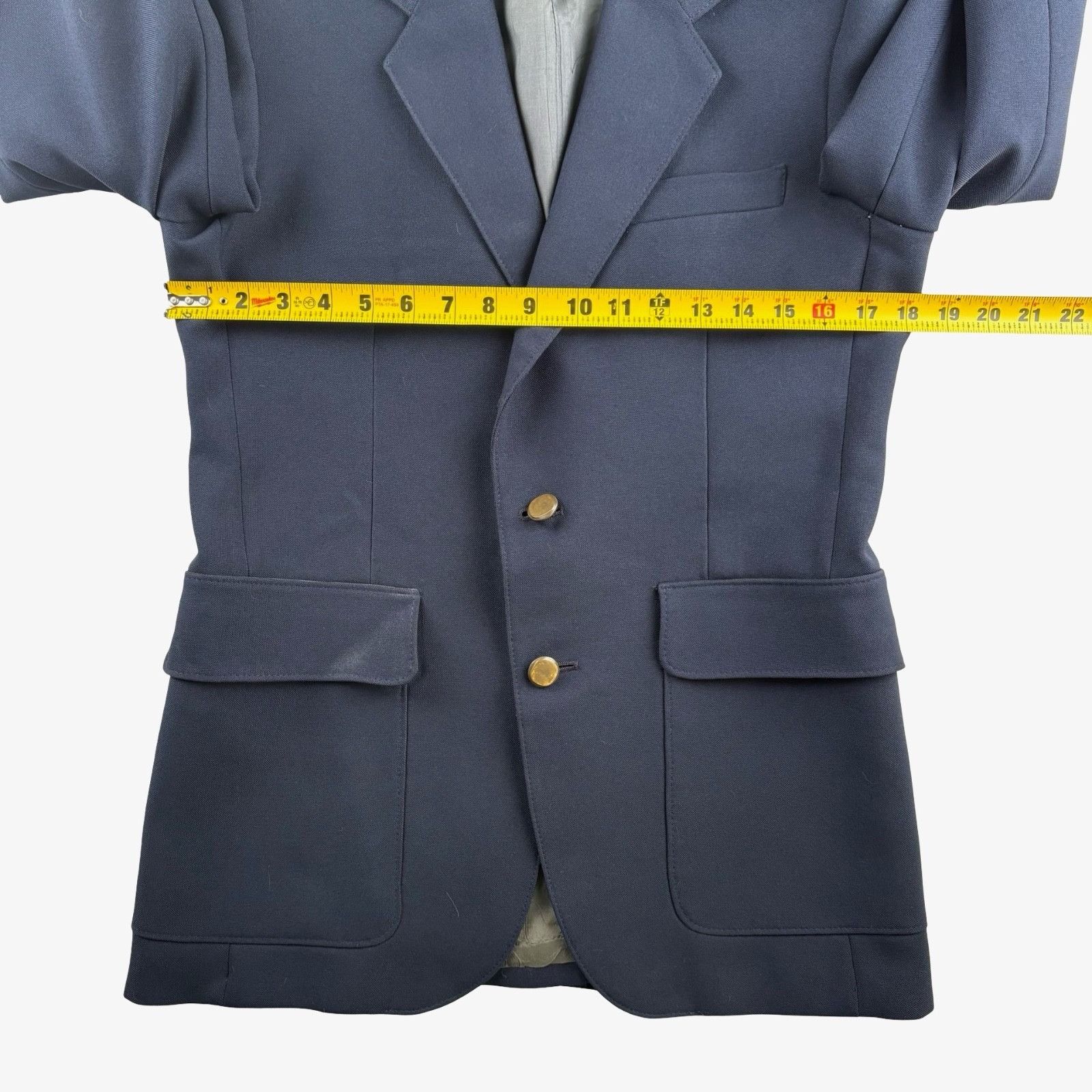 Levi's VTG Levi’s Men’s Wool Blend Action Suit Blazer Jacket Blue • Size 38R - 9 Thumbnail