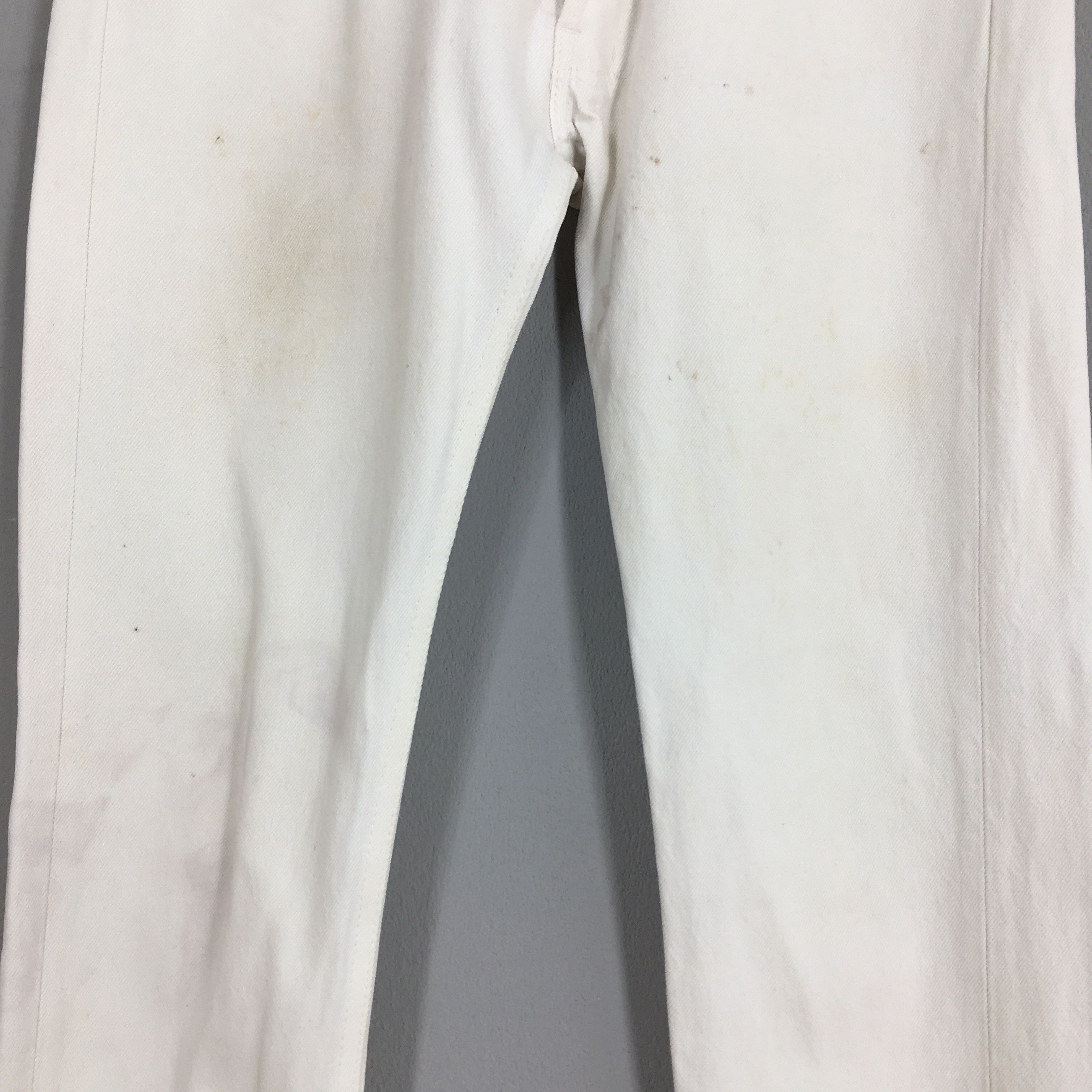 Levi's Size 30x30 Vintage 90s Levi's 501 White Dirty Jeans S1789 Size US 30 / EU 46 - 3 Thumbnail