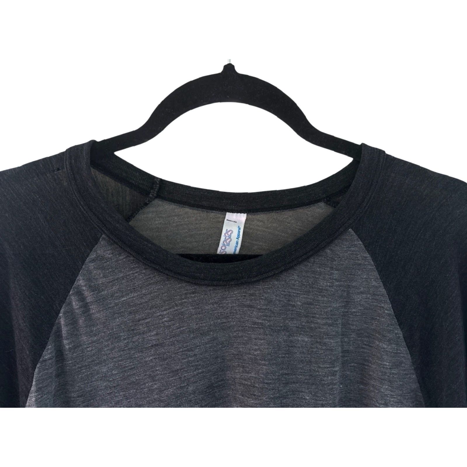 American Apparel OG american apparel baseball tee T-Shirt Raglan Mens L Made in USA Size US L / EU 52-54 / 3 - 2 Thumbnail