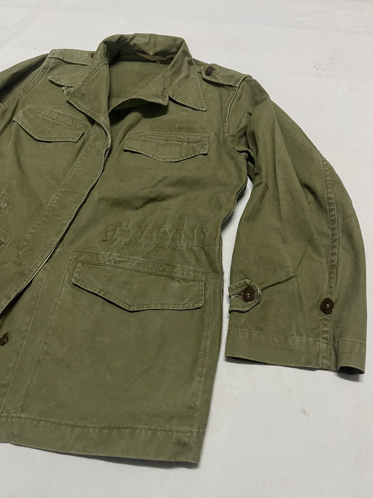 Vintage Vintage 50s French M47 Army Military Field Jacket Men's Size US S / EU 44-46 / 1 - 4 Thumbnail