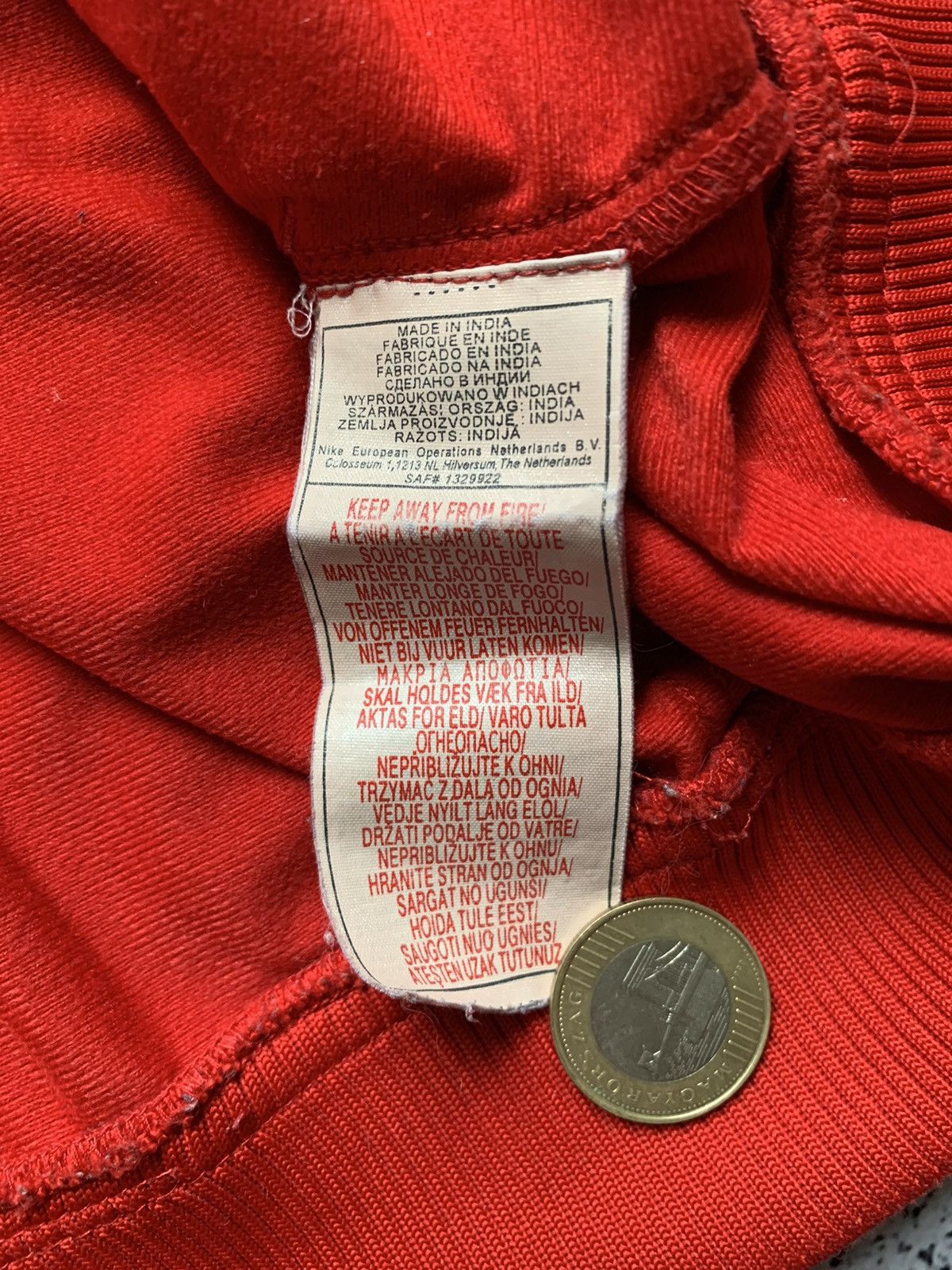 Nike Vintage Nike Baggy Zip Hoodie Spell Out Swoosh Y2K USA Drill Size US L / EU 52-54 / 3 - 8 Thumbnail