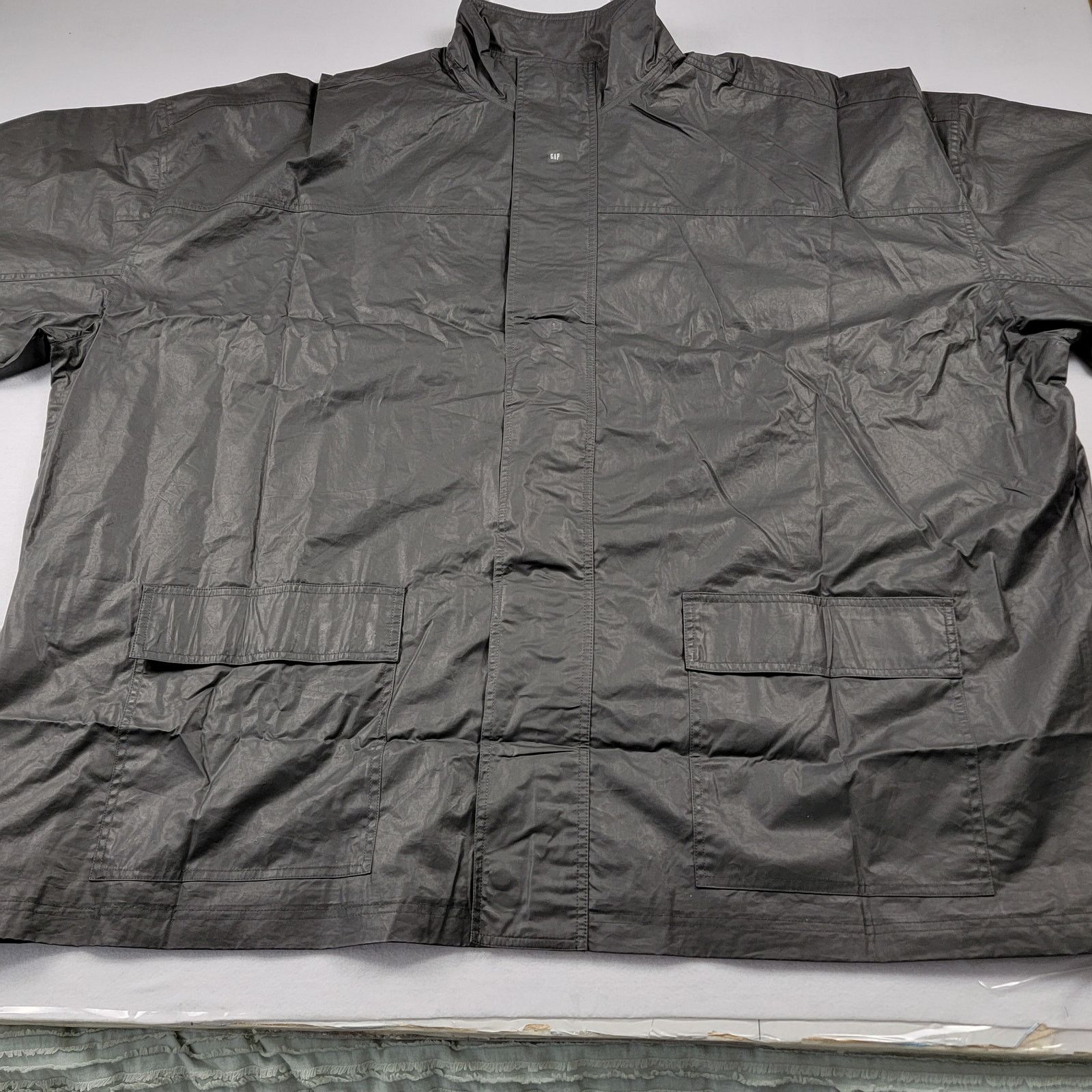 Yeezy Yeezy Gap by Balenciaga Coated Cotton Parka Black Sz L Size US L / EU 52-54 / 3 - 2 Thumbnail