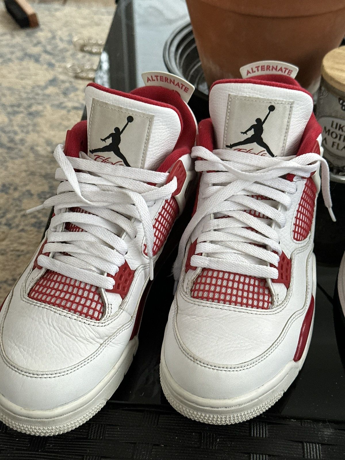 image of Jordan Nike Jordan 4 ‘Alternate 89’ Shoes in White, Men's (Size 10)