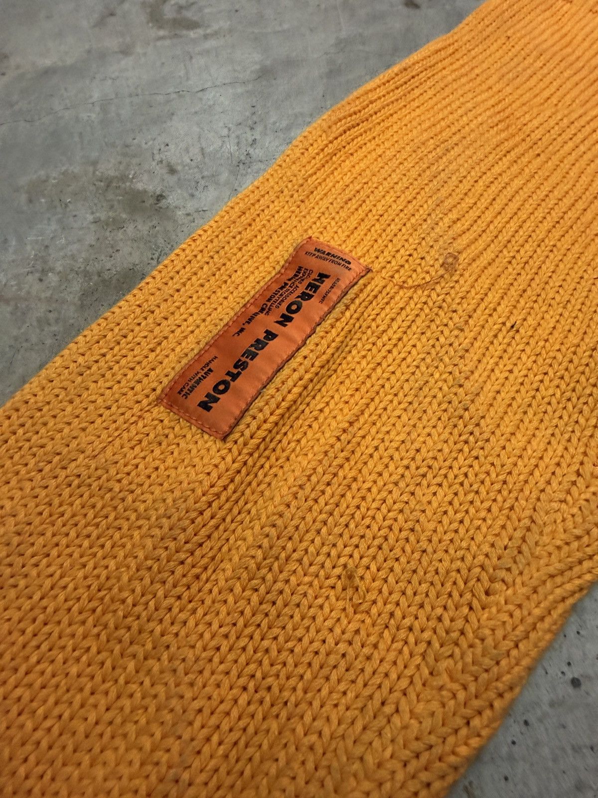 Heron Preston Heron Preston Orange logo knit sweater Size US L / EU 52-54 / 3 - 5 Thumbnail