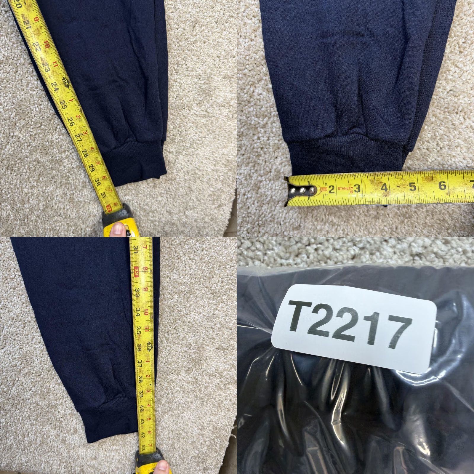 Aeropostale Aeropostale Sweat Pants Mens Large Blue Fleece Cargo Sleep Lounge Drawstring Size US 33 - 8 Thumbnail
