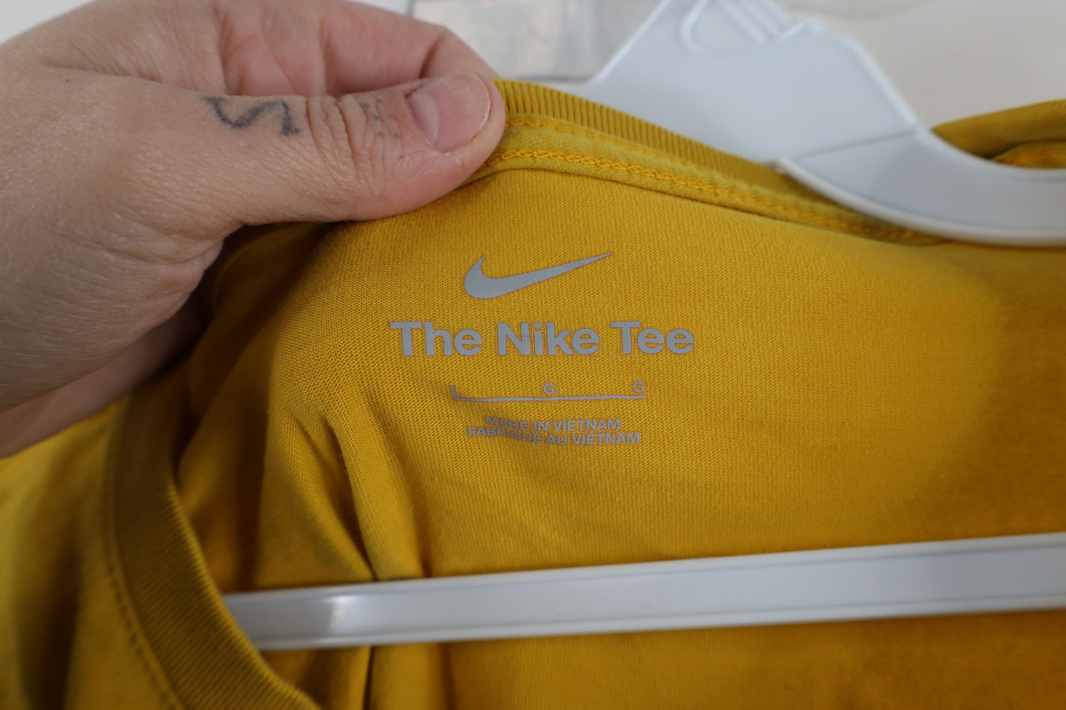 Nike × Vintage Nike Travis Scott Center Swoosh University of Iowa T-Shirt Size L / US 10 / IT 46 - 8 Thumbnail