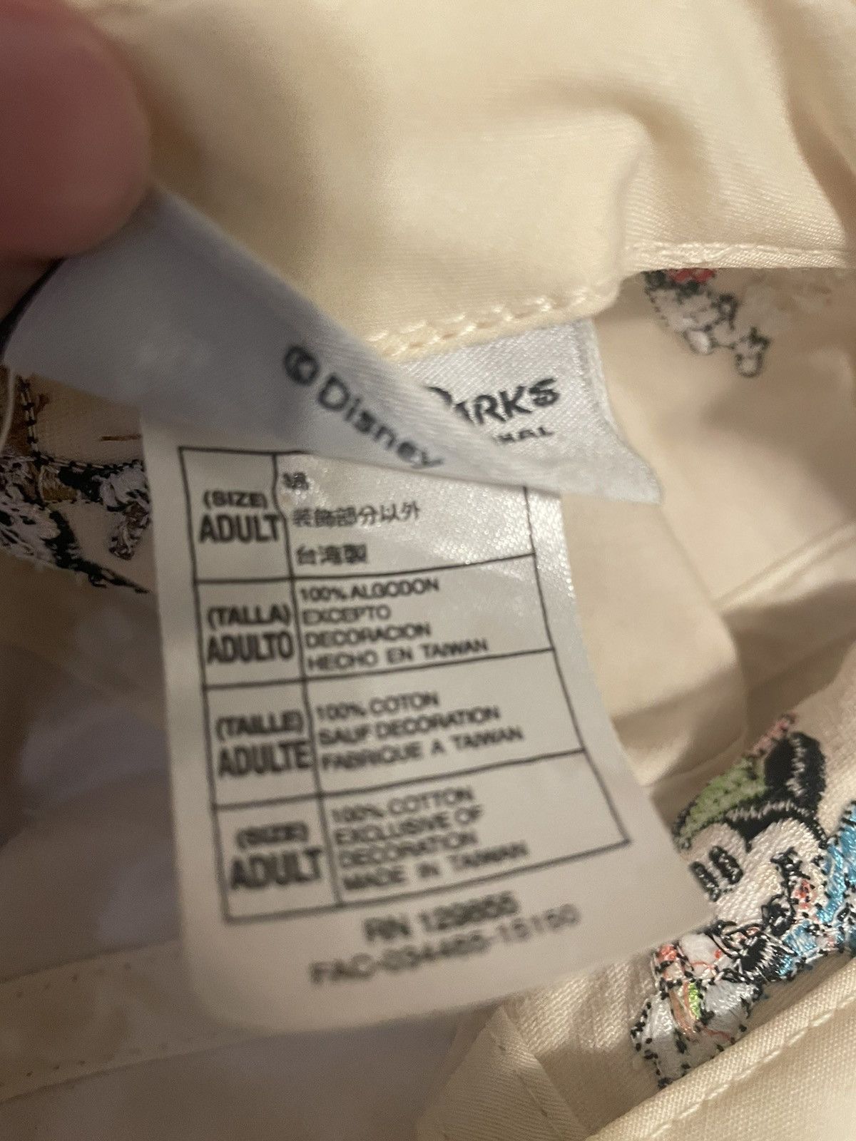 Disney 6 panel Mickey Eras Hat Size ONE SIZE - 8 Thumbnail