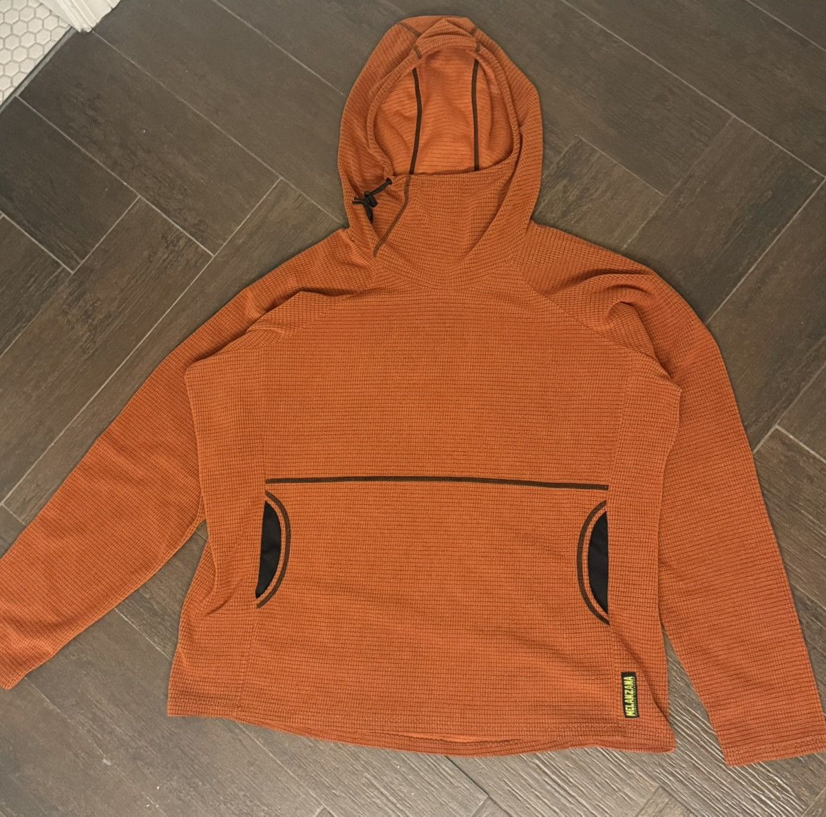Melanzana Melanzana Men's XXL Micro Grid Hoodie Pumpkin Size US XXL / EU 58 / 5 - 1 Thumbnail