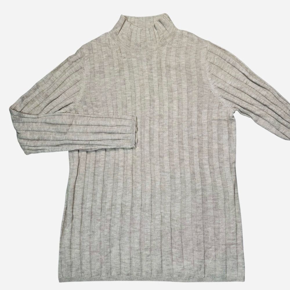 Other NWT New Arach & Cloz Ribbed Wool Blend Mock Neck Sweater In Size L / US 10 / IT 46 - 3 Thumbnail