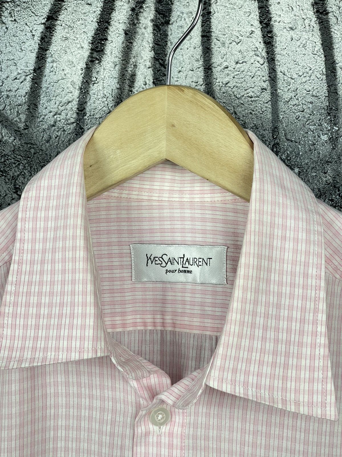 Yves Saint Laurent Yves Saint Laurent Vintage Pink Checkered Shirt Size L Size US L / EU 52-54 / 3 - 5 Thumbnail