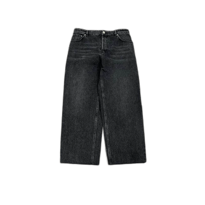 Balenciaga balenciaga black wide leg jeans-2507 Size US 26 / EU 42 - 1 Thumbnail