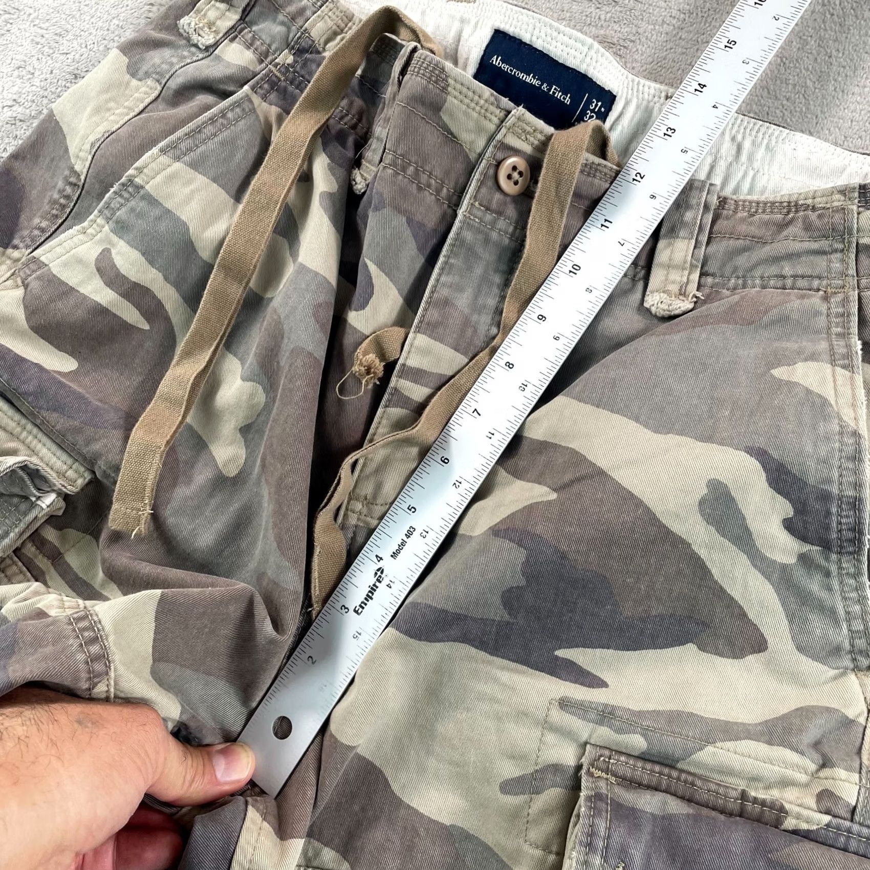 Abercrombie & Fitch VINTAGE Abercrombie & Fitch Cargo Pants Men 32x31 Camouflage Fatigue Cargo Pocket Straight Men Size US 32 / EU 48 - 7 Thumbnail