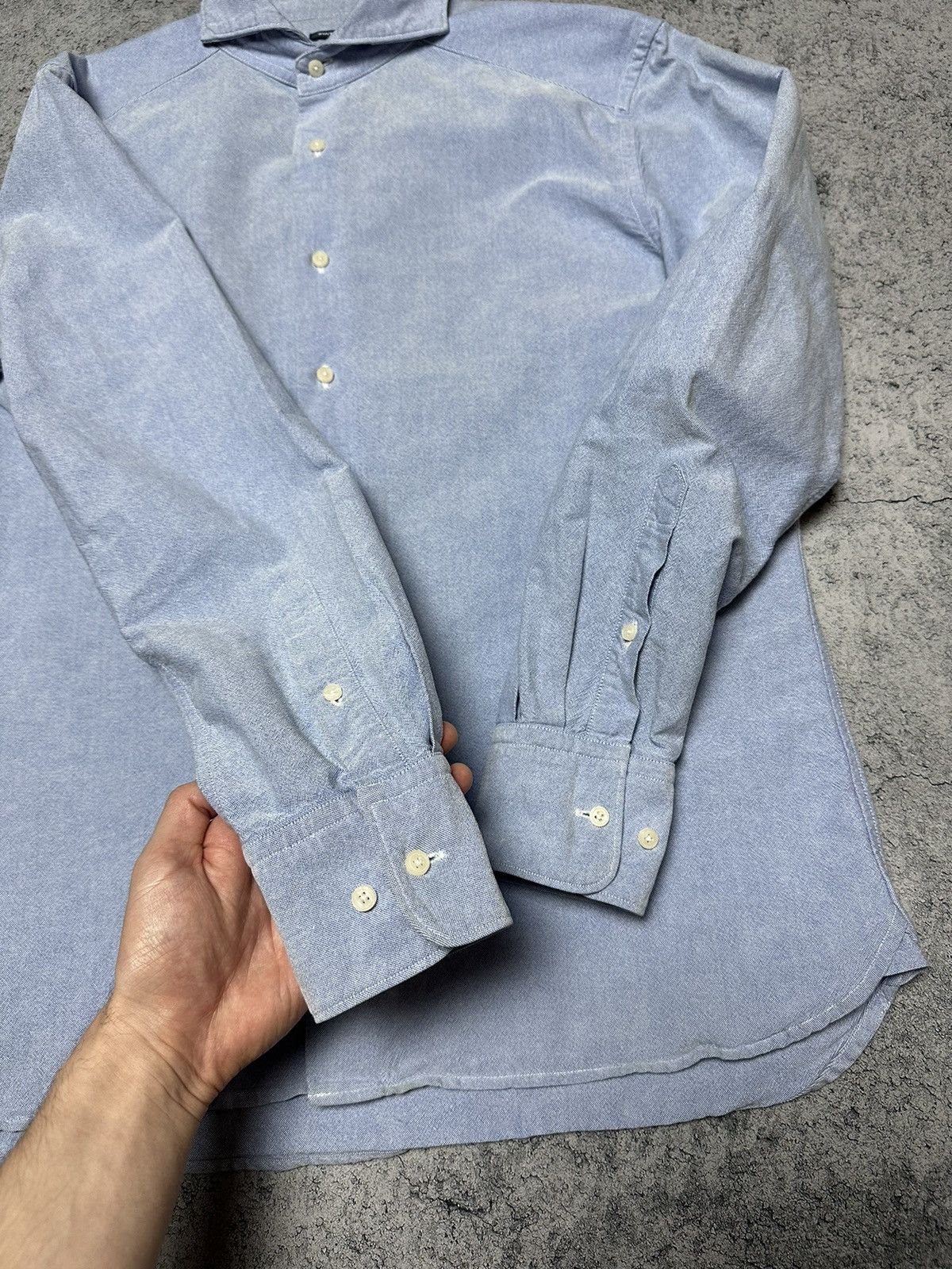 Suitsupply Suitsupply Men's Blue Long Sleeve Shirt Size US L / EU 52-54 / 3 - 6 Thumbnail