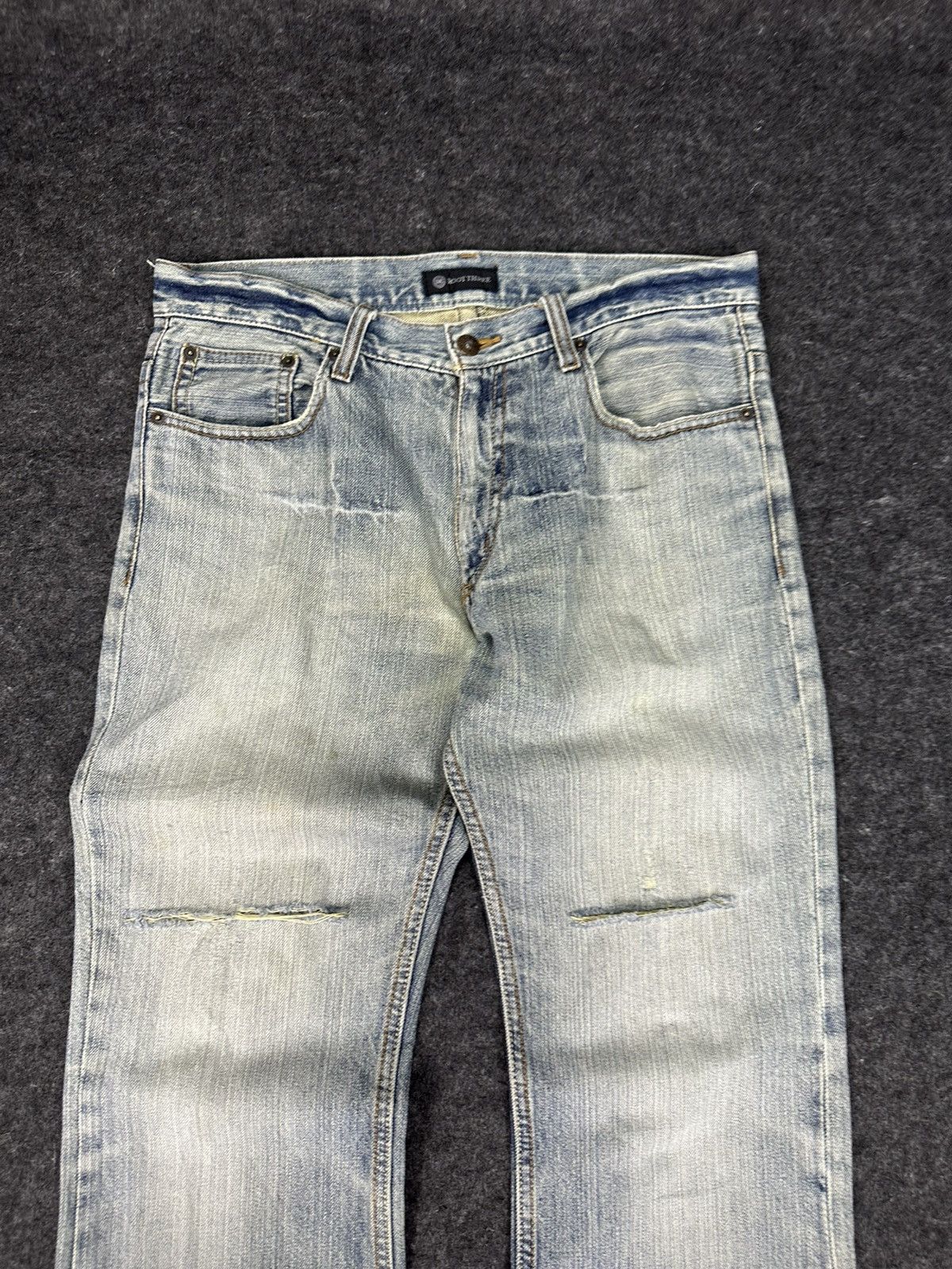 If Six Was Nine Root Three Flare Distressed Vintage Denim 32x33 D730 Size US 32 / EU 48 - 2 Thumbnail