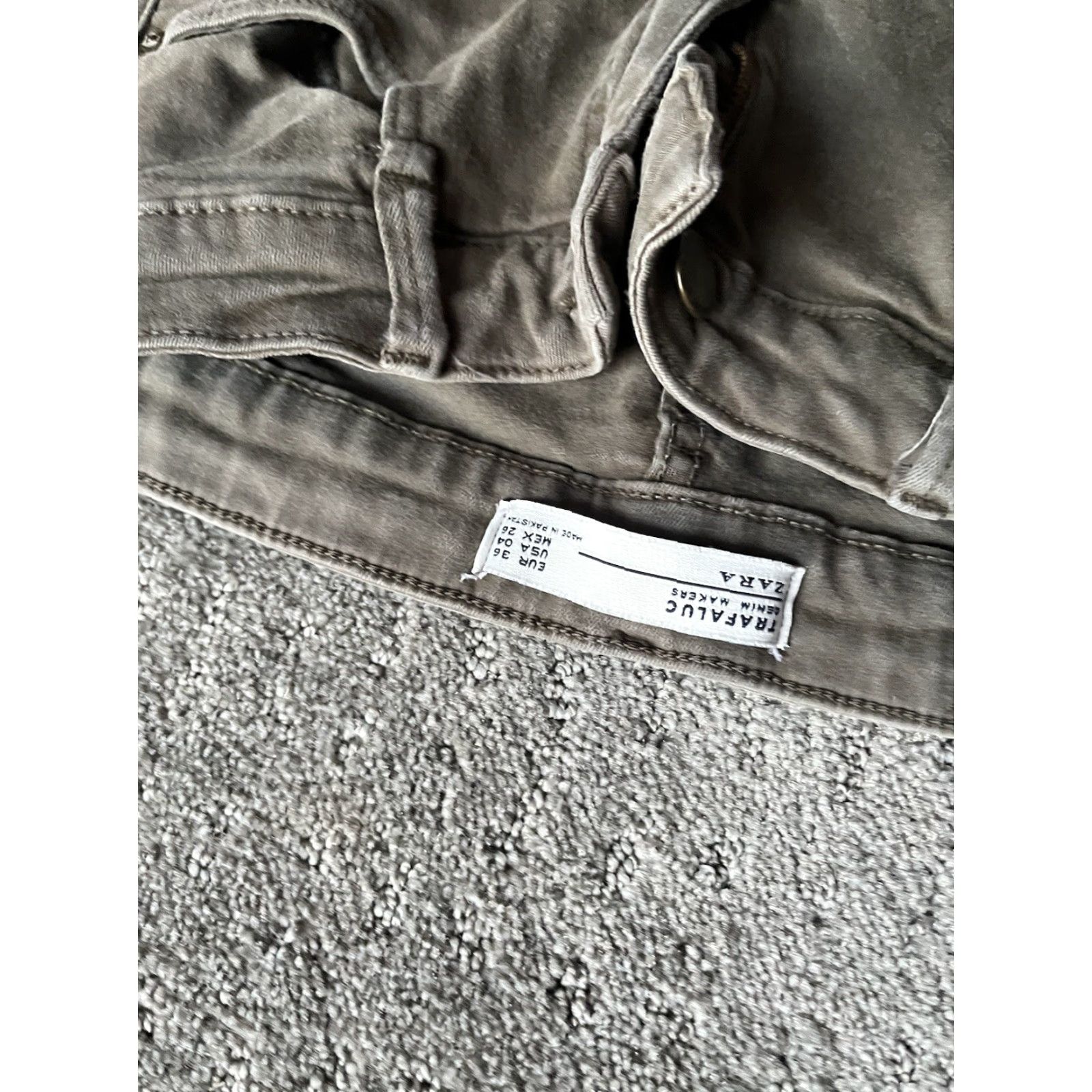 Zara Zara Trafaluc Women's Brown Skinny Jeans Size 4 Slim Fit Denim 5-Pocket Machine Washable Size 27" / US 4 / IT 40 - 5 Thumbnail