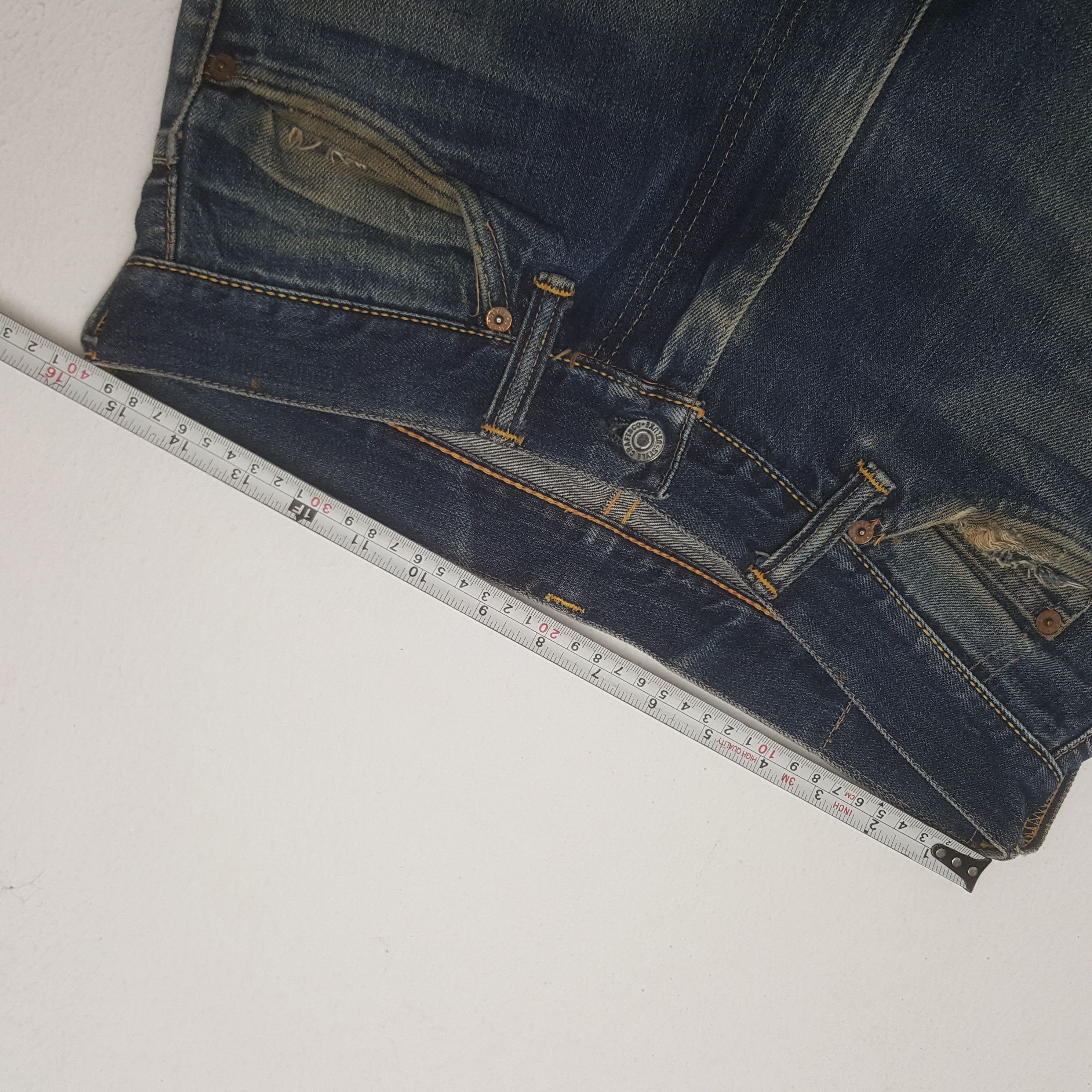 Evisu × If Six Was Nine × Vintage Vintage Evisu Japanese Brand Daicock Custom Art Denim Jeans Size US 31 - 9 Thumbnail
