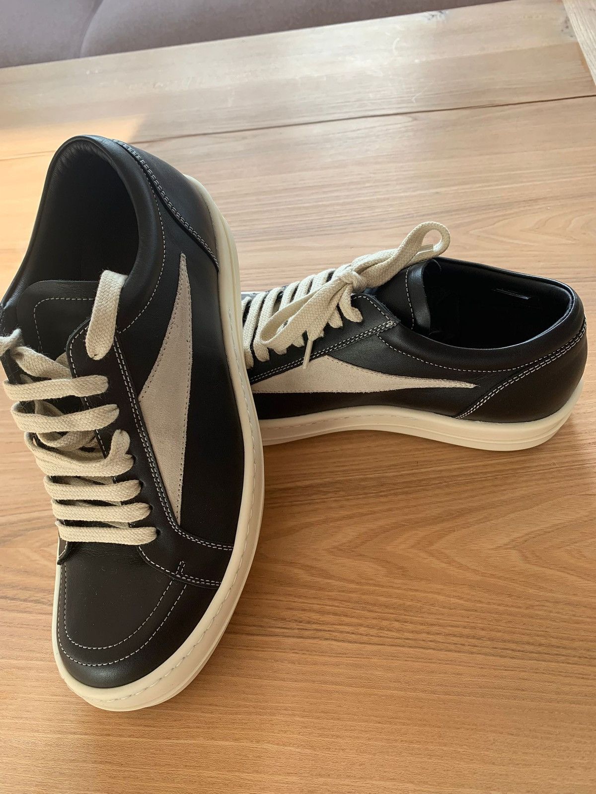Rick Owens Rick Owens Black Leather Vintage Vans Sz.38 Size US 5.5 / EU 38 - 6 Thumbnail