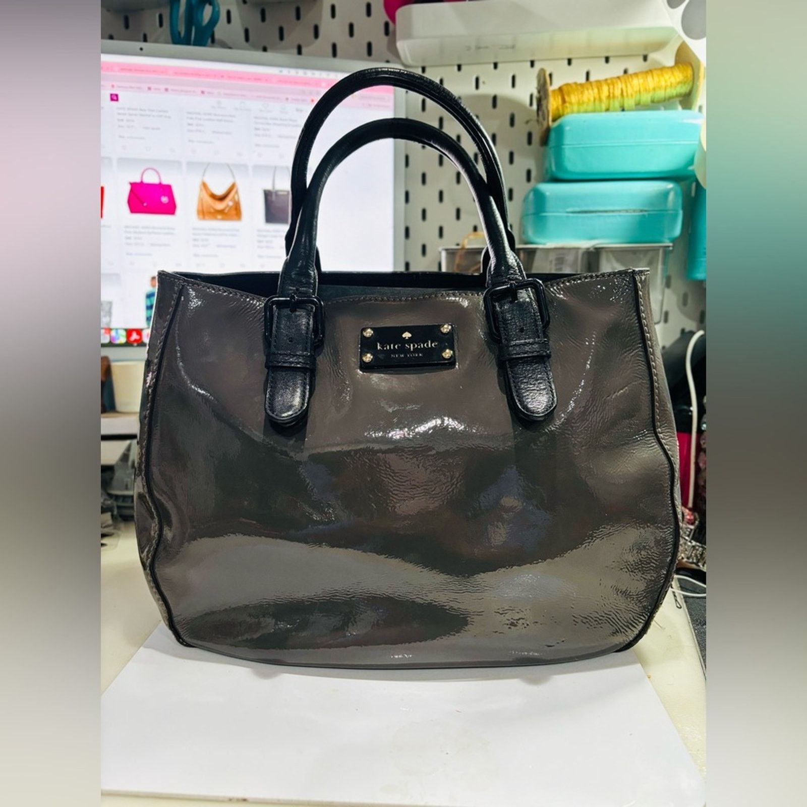 Kate Spade KATE SPADE Carlisle Street Sylvie Satchel in Cliff Grey Size ONE SIZE - 2 Thumbnail