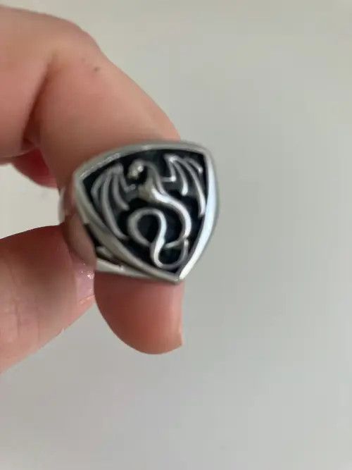 Japanese Brand Viking Fire Dragon Ring Nordic Ethnic Stainless Steel Size ONE SIZE - 4 Thumbnail