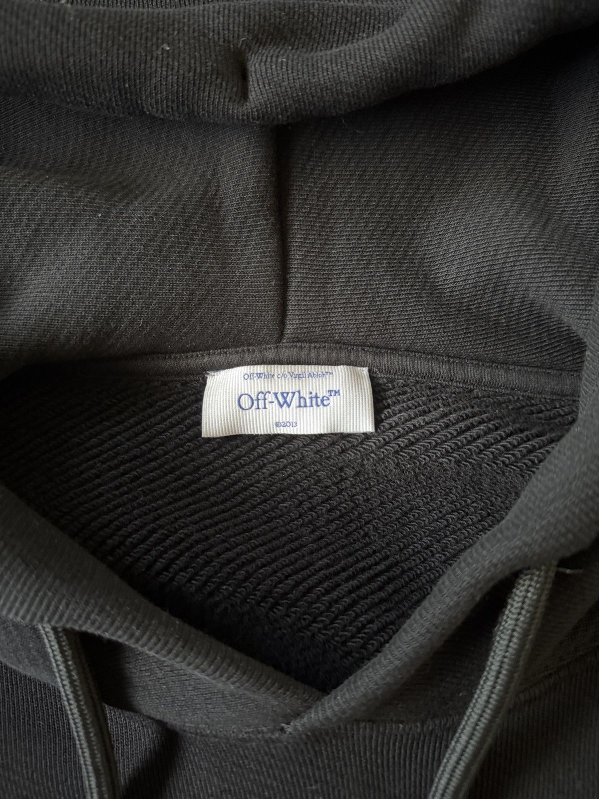 Off-White Off-White - Printed Cotton-Jersey Hoodie - Black Size US S / EU 44-46 / 1 - 8 Thumbnail