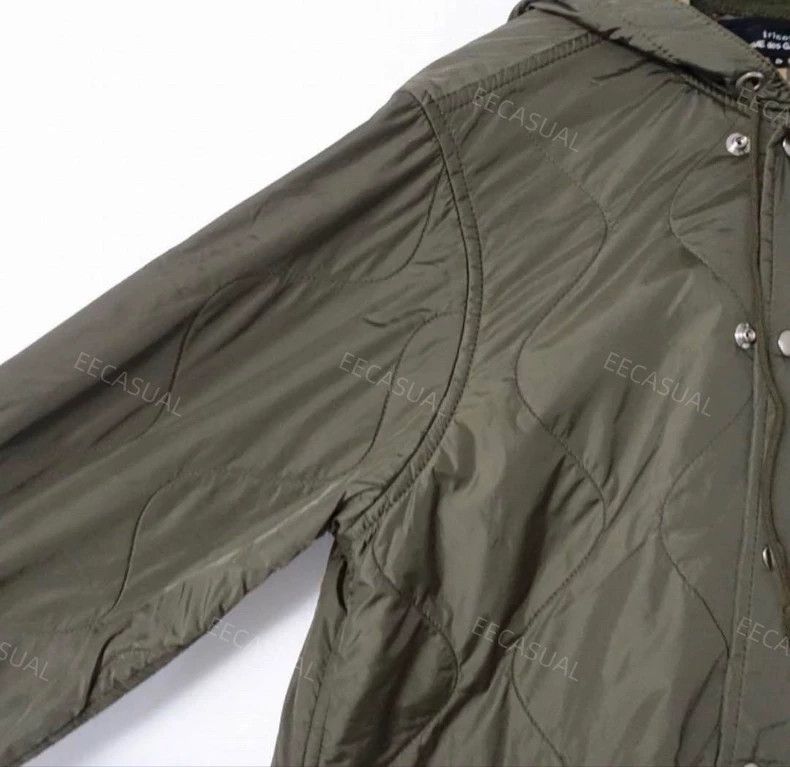 Comme des Garcons Comme Des Garcons Army green long hooded padded jacket wit Size S / US 4 / IT 40 - 5 Thumbnail