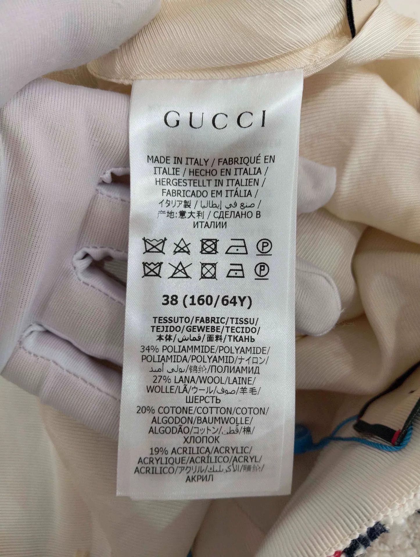 Gucci Gucci Women's White Red Checkered Wool Shorts Size 38 Size 26" / US 2 / IT 38 - 5 Thumbnail