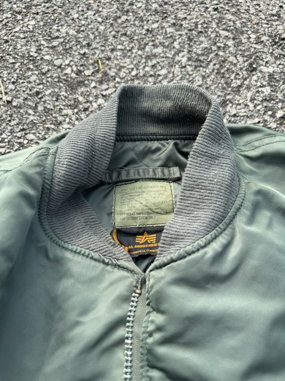 Alpha Industries Vintage Alpha Industries Distressed USAF Ma-1 Bomber Jacket Size US XL / EU 56 / 4 - 11 Thumbnail