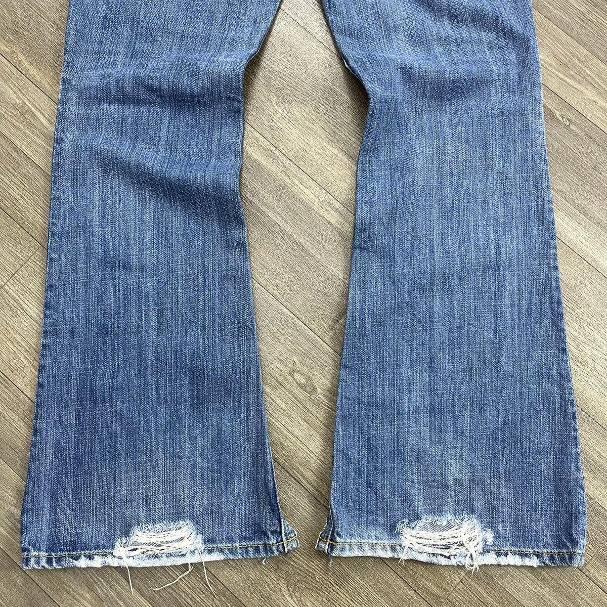 If Six Was Nine 2000s Hollister Distressed Bootcut Lgb Style Flared Jeans Size US 30 / EU 46 - 15 Thumbnail