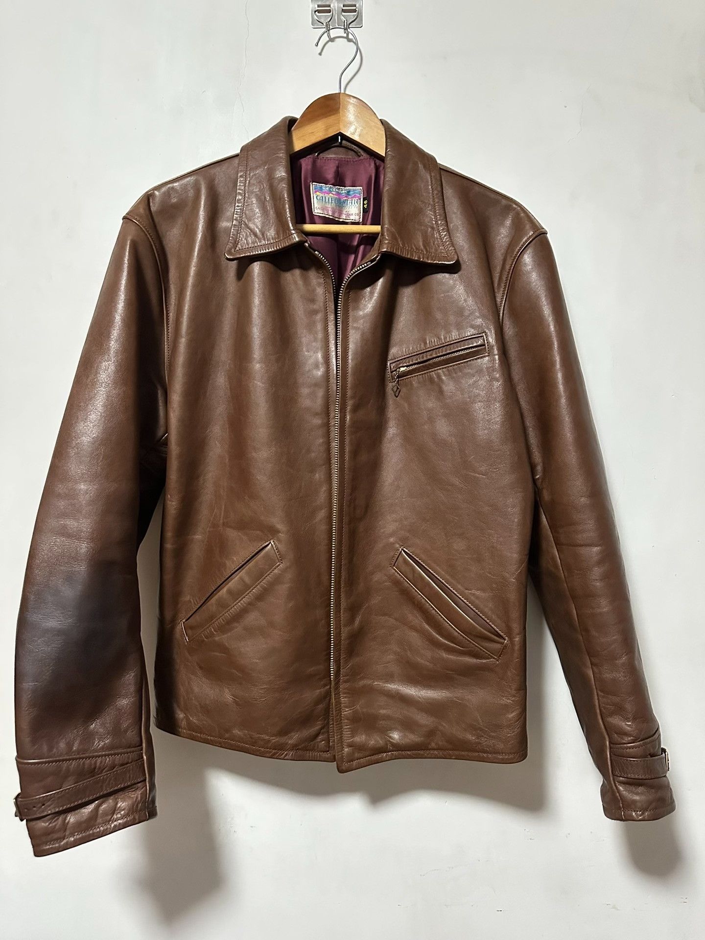 Good Worth & Co. Goodwear 1930s Horsehide Leather Jacket Size US S / EU 44-46 / 1 - 1 Thumbnail