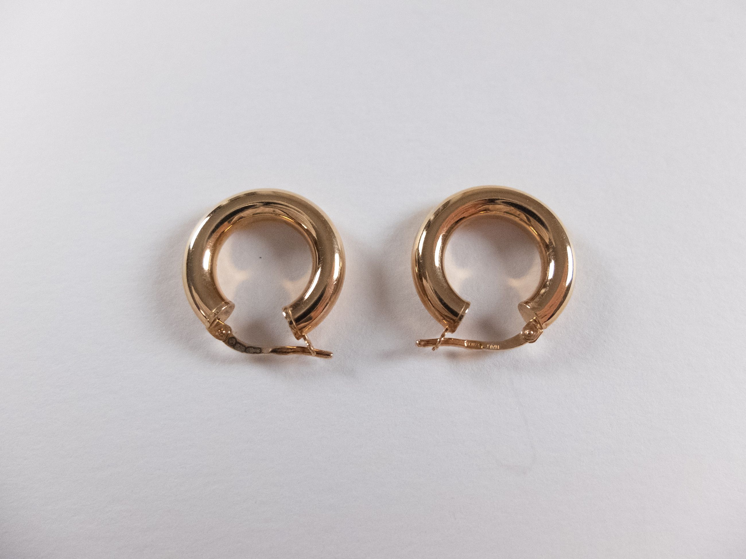 Bottega Veneta BOTTEGA VENETA Essentials gold plated silver hoop earrings q Size ONE SIZE - 3 Thumbnail