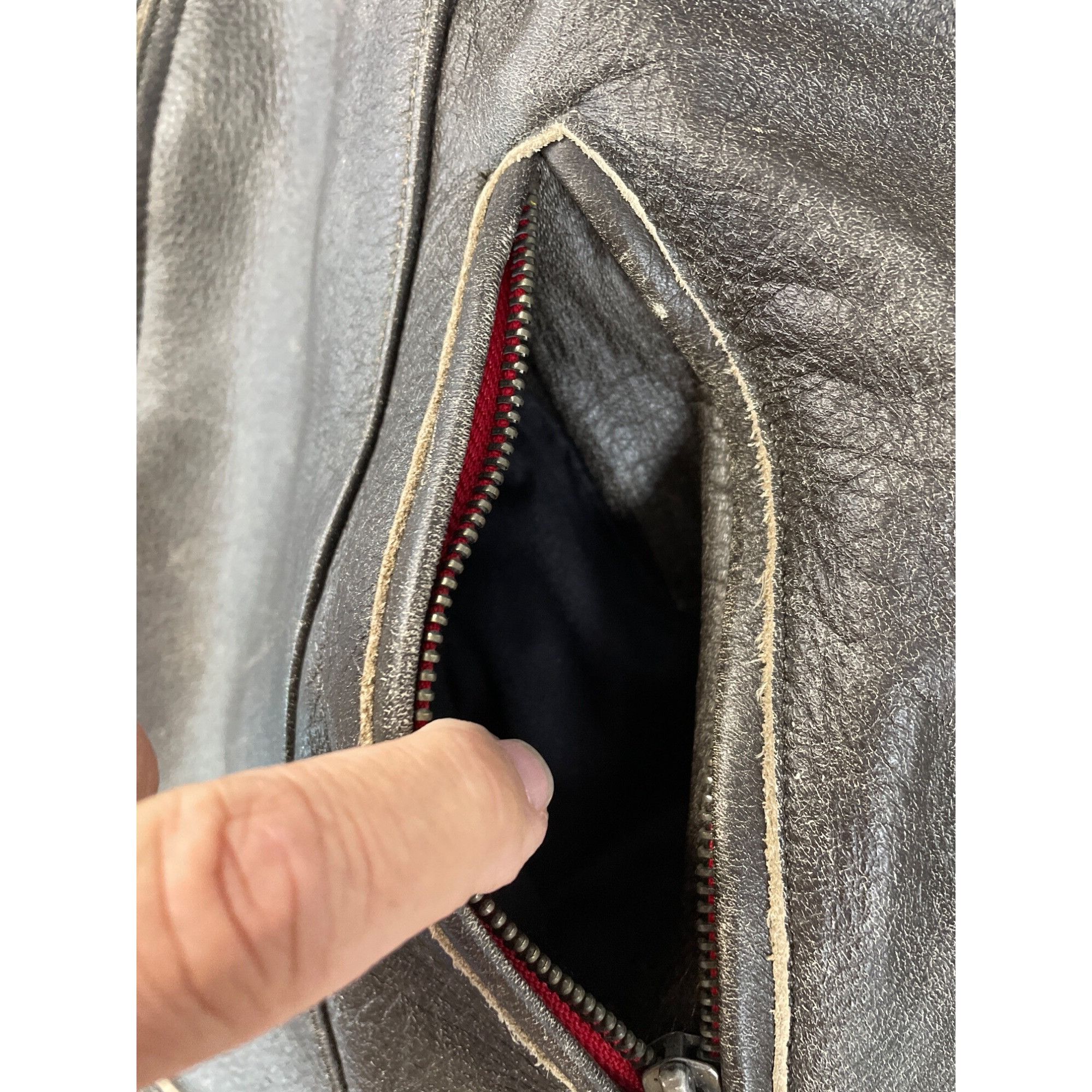 Other Power Trip Womens Brown Leather Motorcycle casual Jacket SKU Size L / US 10 / IT 46 - 6 Thumbnail