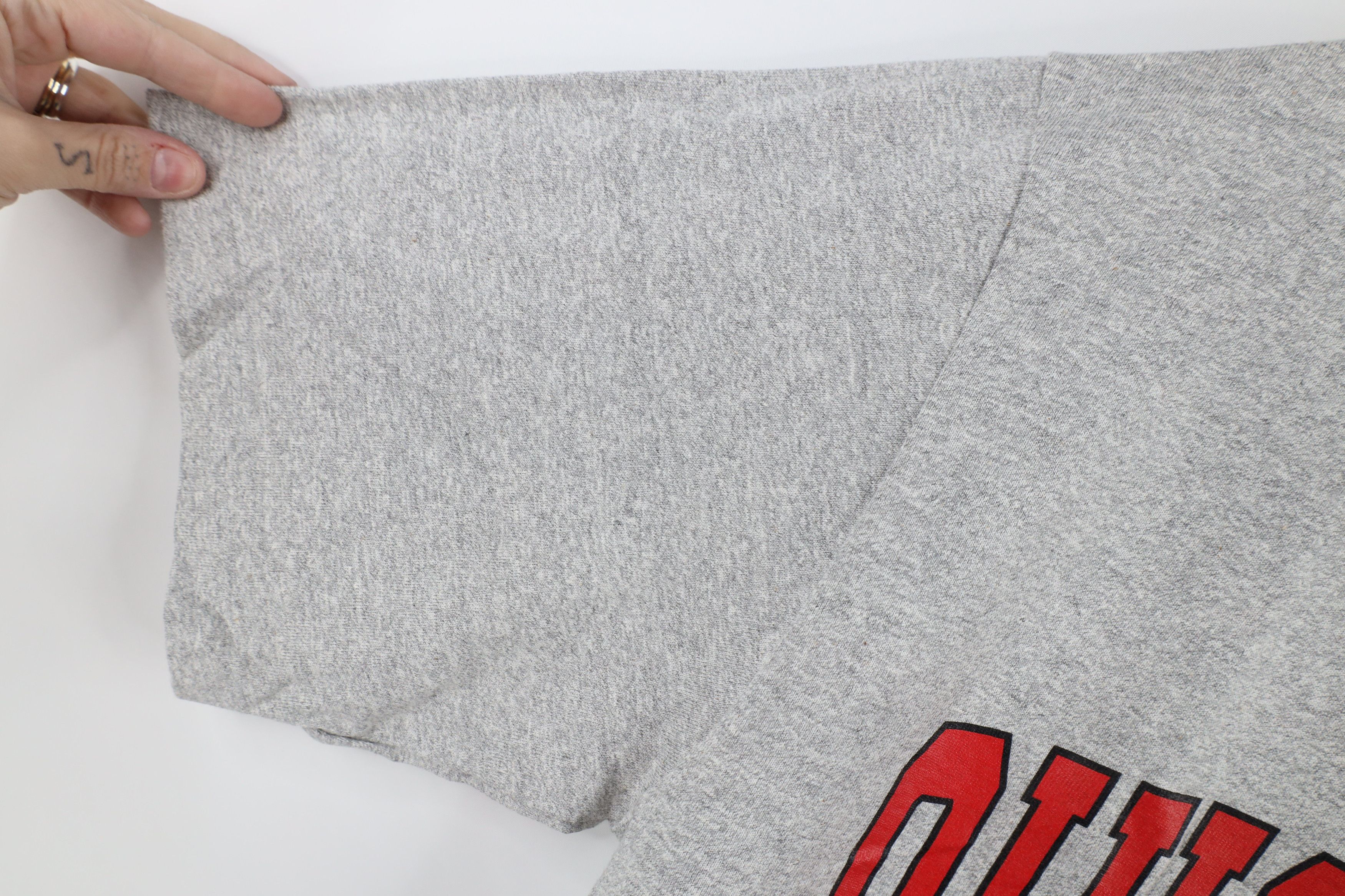 Vintage Vintage 90s Ohio State University T-Shirt Heather Gray USA Size US L / EU 52-54 / 3 - 5 Thumbnail